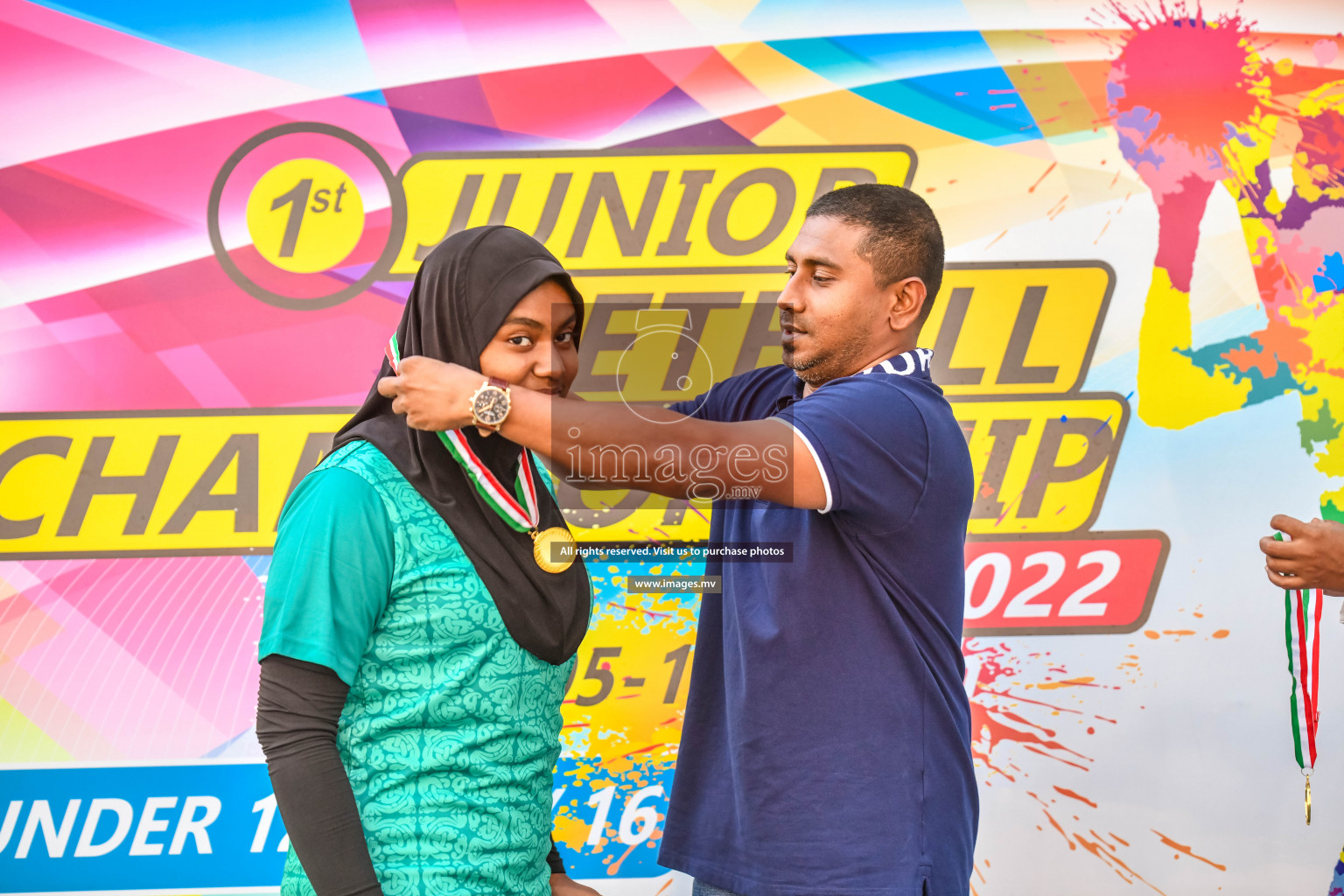 Final of Junior Netball Championship 2022 held in Male', Maldives on 19th March 2022. Photos by Nausham Waheed