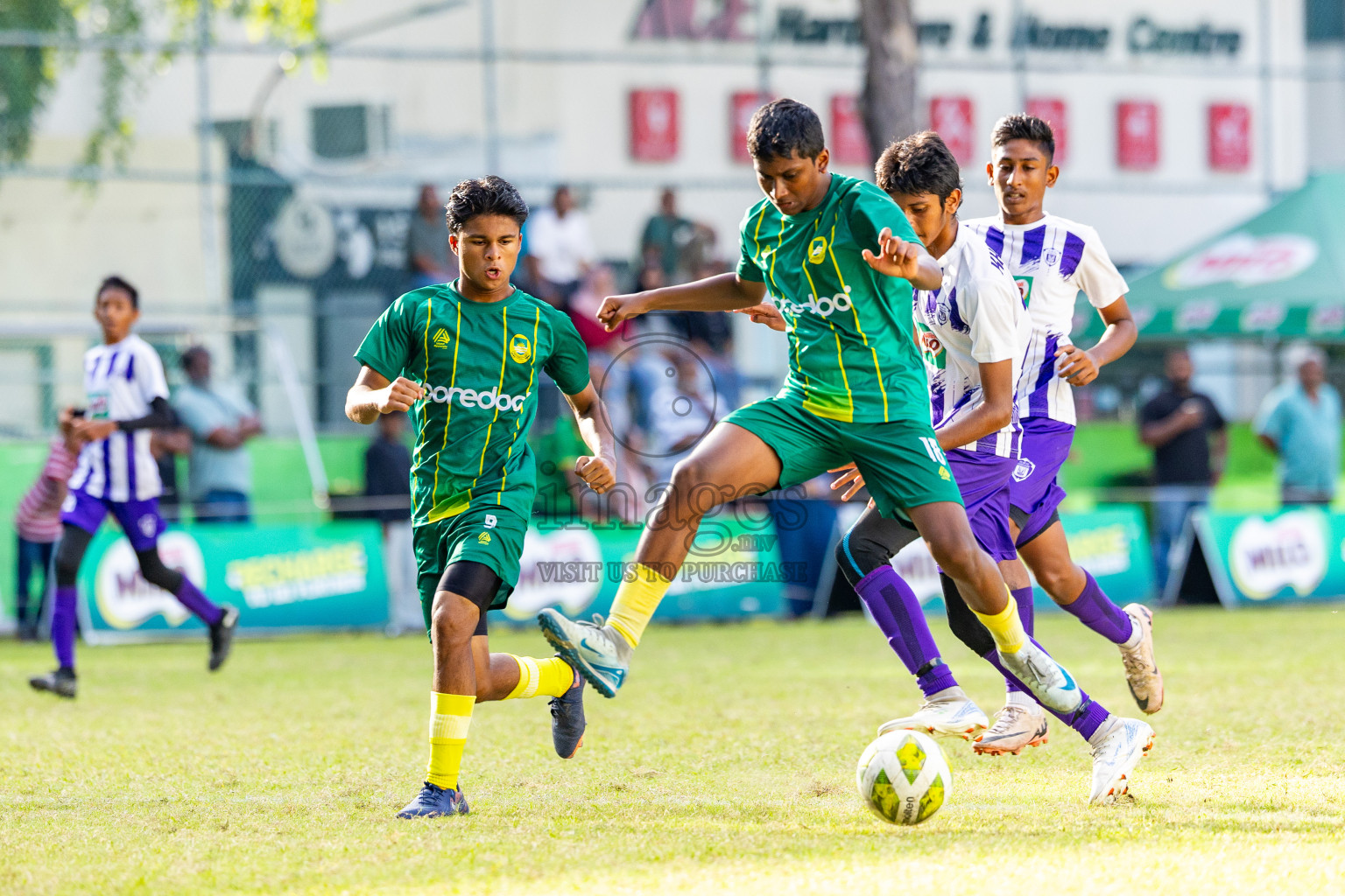 Day 5 of MILO Academy Championship 2025 (U14) was held on Monday, 3rd November 2025 at Henveiru Football Grounds, Male', Maldives . 

Photos: Mohamed Mahfooz Moosa / images.mv