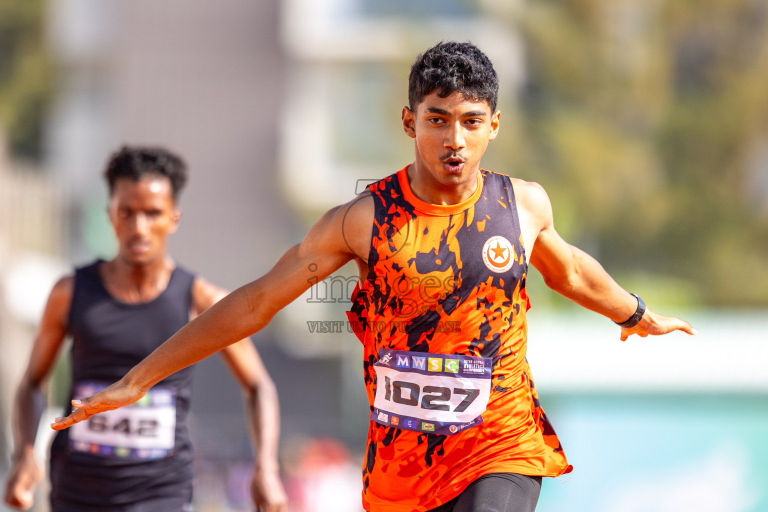 Day 4 of MWSC Interschool Athletics Championships 2024 held in Hulhumale Running Track, Hulhumale, Maldives on Tuesday, 12th November 2024. Photos by: Raaif Yoosuf / Images.mv