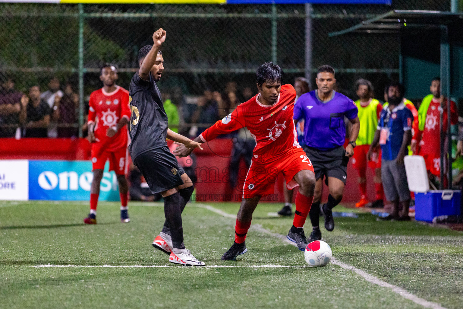 HA Maarandhoo vs HA Utheem in Day 17 of Golden Futsal Challenge 2024 was held on Wednesday, 31st January 2024, in Hulhumale', Maldives Photos: Hassan Simah / images.mv