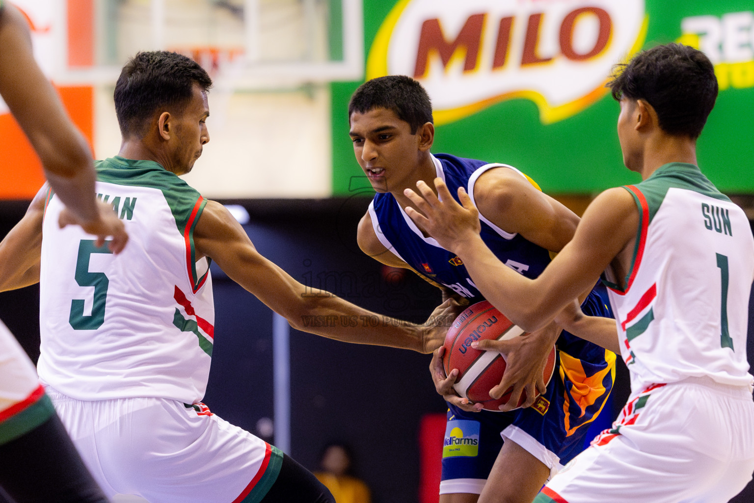 Sri Lanka vs Bangladesh in Day 2 of Under 16 Asian Cup SABA Qualifiers 2025 was held in Social Center, Male', Maldives on Friday, 13th June 2025. Photos: Nausham Waheed / images.mv
