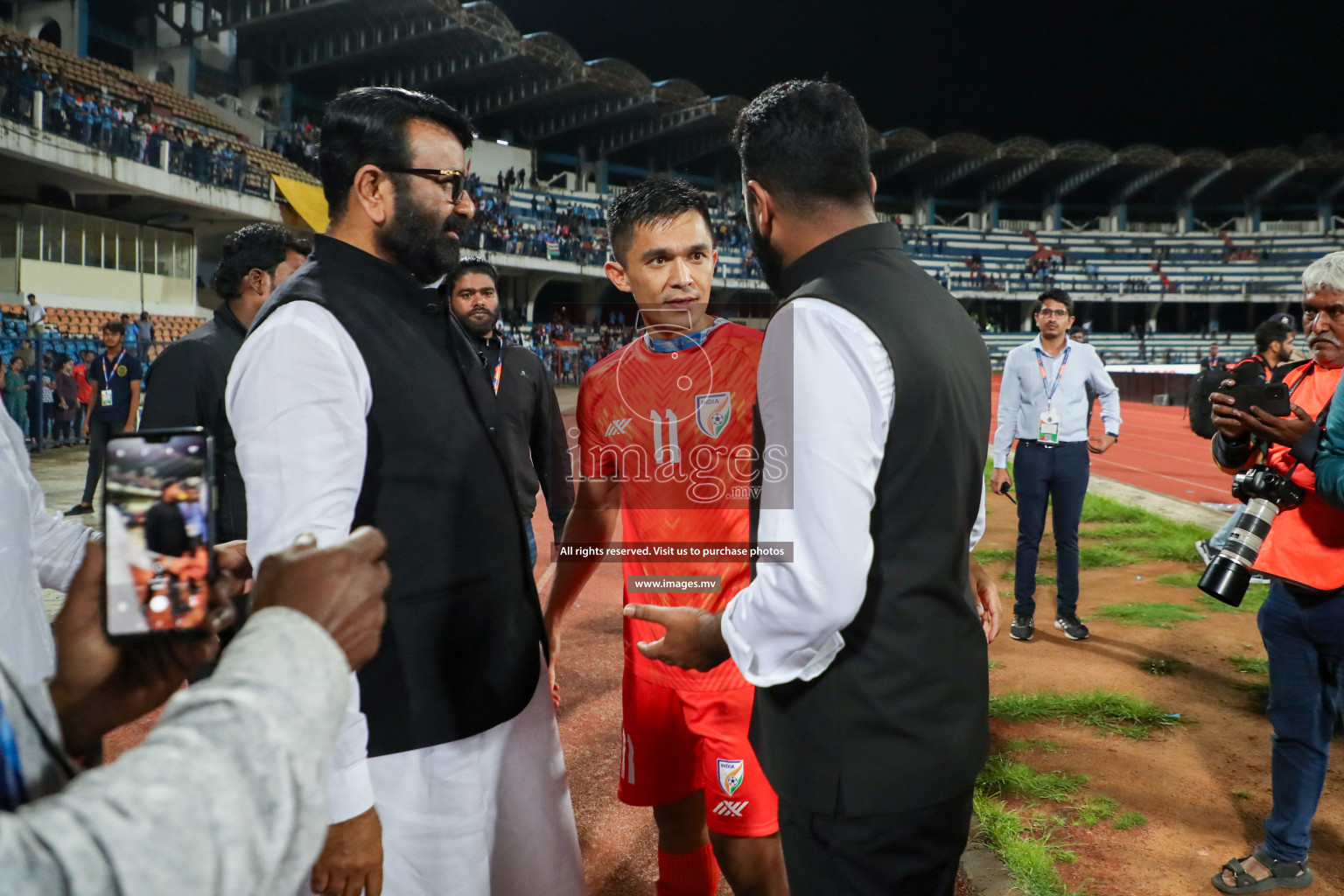 Kuwait vs India in the Final of SAFF Championship 2023 held in Sree Kanteerava Stadium, Bengaluru, India, on Tuesday, 4th July 2023. Photos: Nausham Waheed/ images.mv