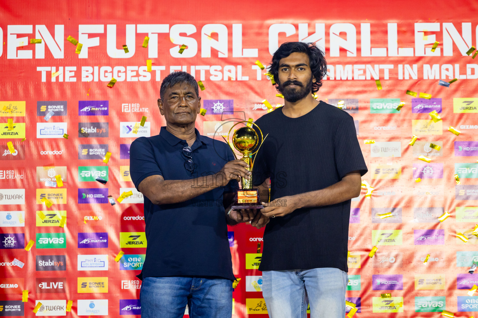 F Dhanraboodhoo vs F Magoodhoo in Faafu Atoll Finals in Day 25 of Golden Futsal Challenge 2025 was held on Wednesday , 28th January 2025, in Hulhumale', Maldives. Photos: Nausham Waheed / images.mv