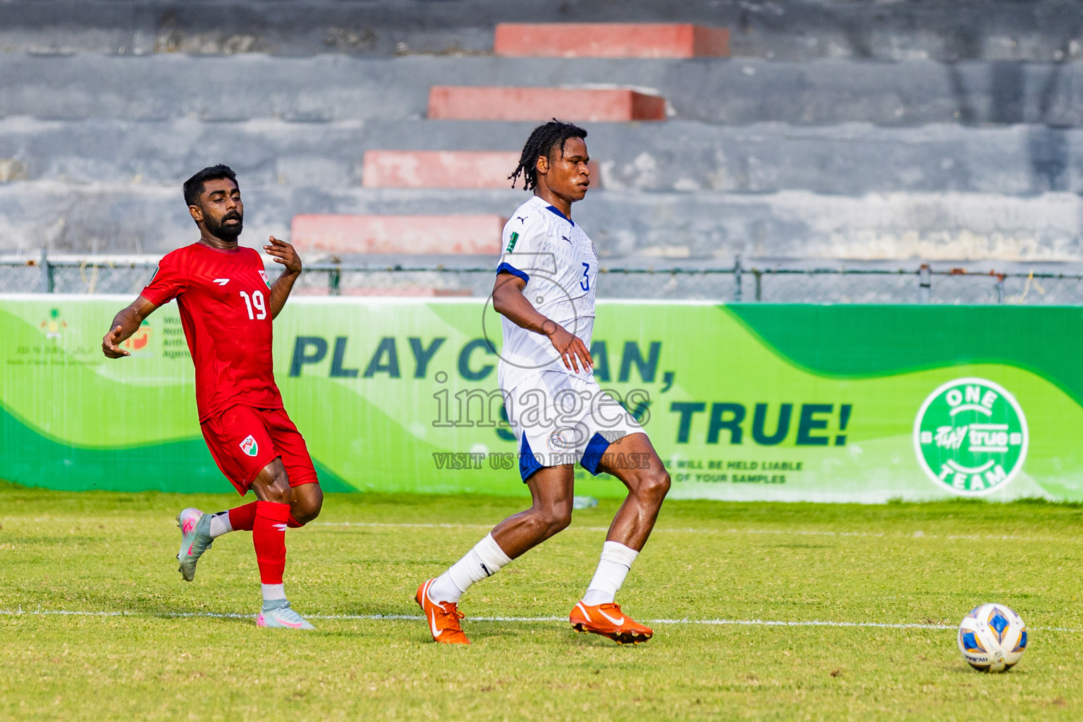 Maldives vs Philippines in AFC Asian Cup Qualifies held in National Football Stadium, Male', Maldives on Tuesday, 18th November 2025. Photos: Areef Adam / Images.mv