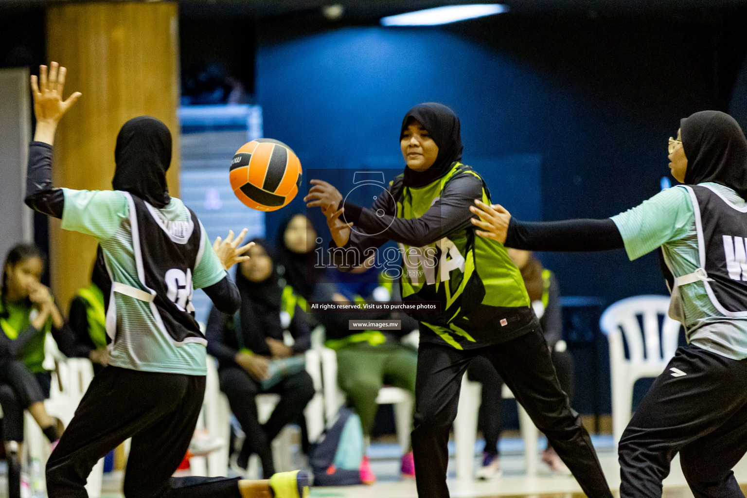 Day 8 of 24th Interschool Netball Tournament 2023 was held in Social Center, Male', Maldives on 3rd November 2023. Photos: Hassan Simah, Nausham Waheed / images.mv