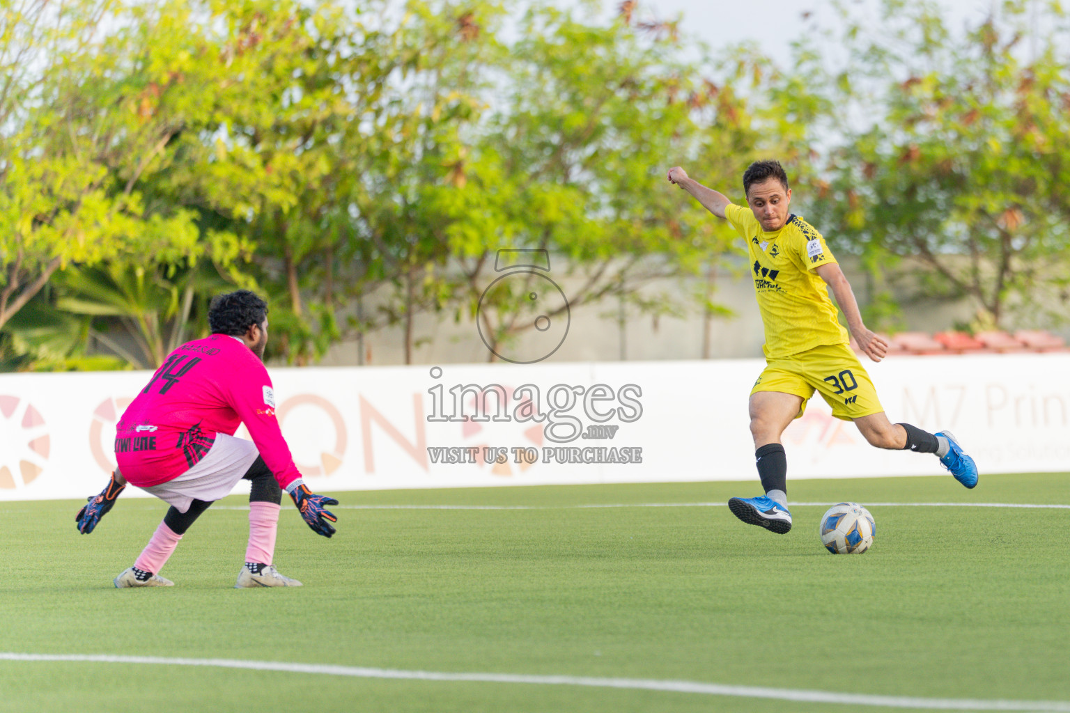 Velaa Sports Club vs Team Middle East in Day 3 of Eydhafushi Cup 2025 held in Eydhafushi Football Stadium at B. Eydhafushi, Maldives on Sunday, 7th September 2025.