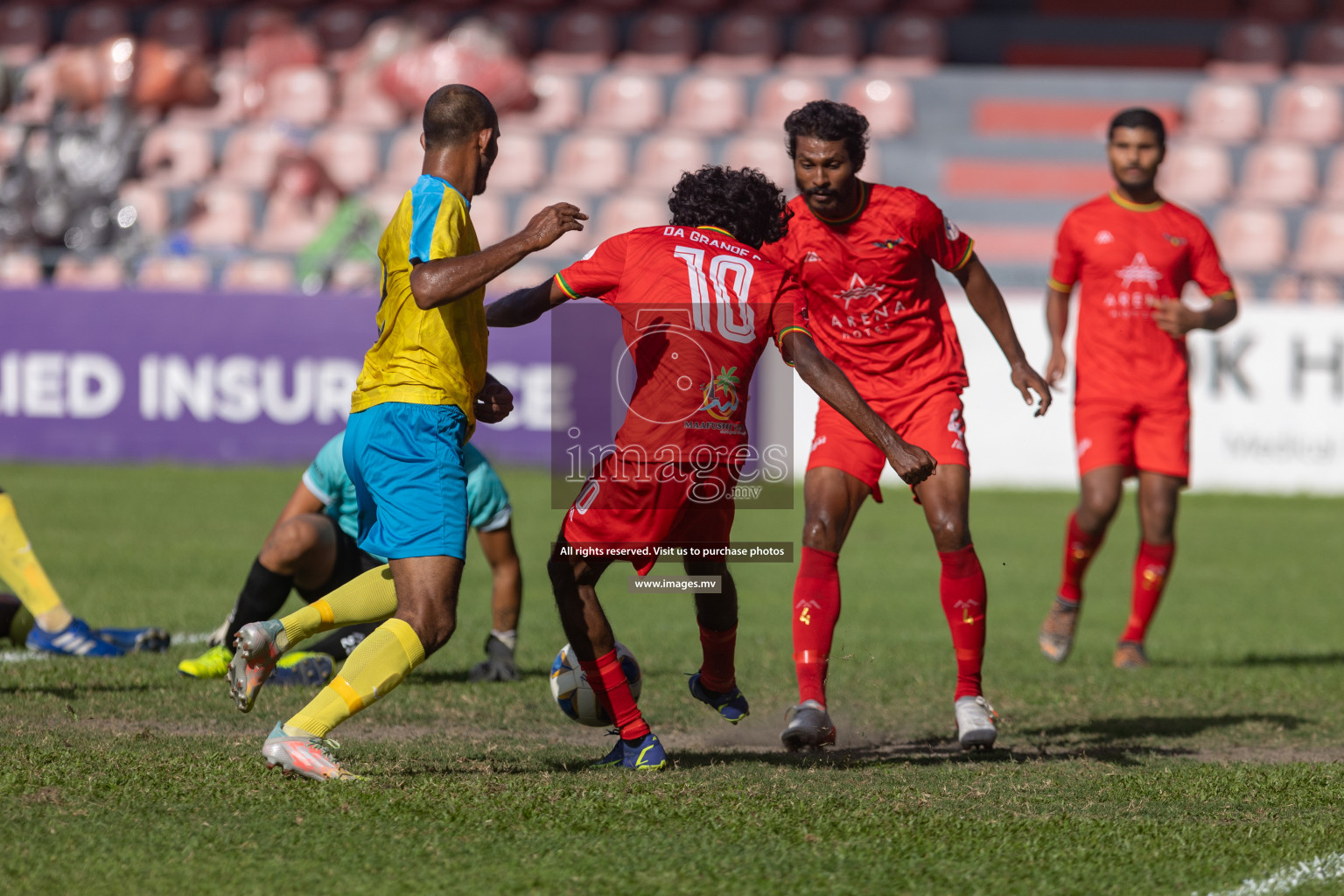 Club Valencia vs De Grande Sports Club in Ooredoo Dhivehi Premier League 2021/22 on 16th July 2022, held in National Football Stadium, Male', Maldives Photos: Hassan Simah/ Images mv