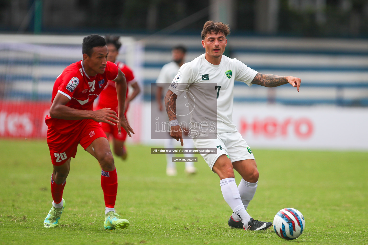 Nepal vs Pakistan in SAFF Championship 2023 held in Sree Kanteerava Stadium, Bengaluru, India, on Tuesday, 27th June 2023. Photos: Nausham Waheed, Hassan Simah / images.mv