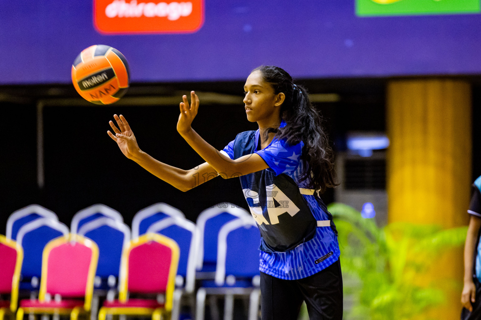 Day 2 of 25th Inter-School Netball Tournament was held in Social Center at Male', Maldives on Saturday, 10th August 2024. Photos: Nausham Waheed / images.mv