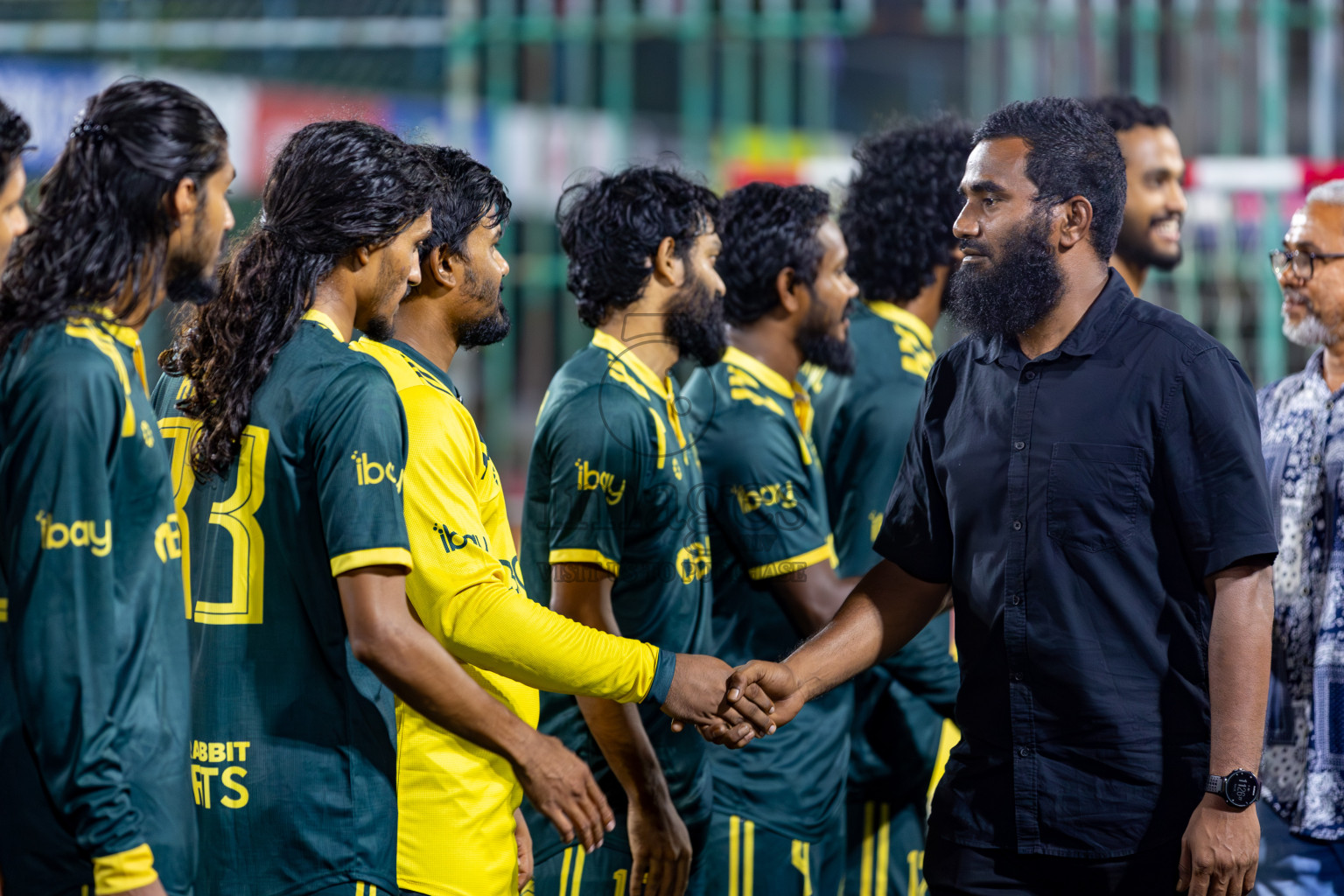 S. Hithadhoo VS Dhandimagu on Day 33 of Golden Futsal Challenge 2024, held on Sunday, 18th February 2024, in Hulhumale', Maldives Photos: Hassan Simah / images.mv