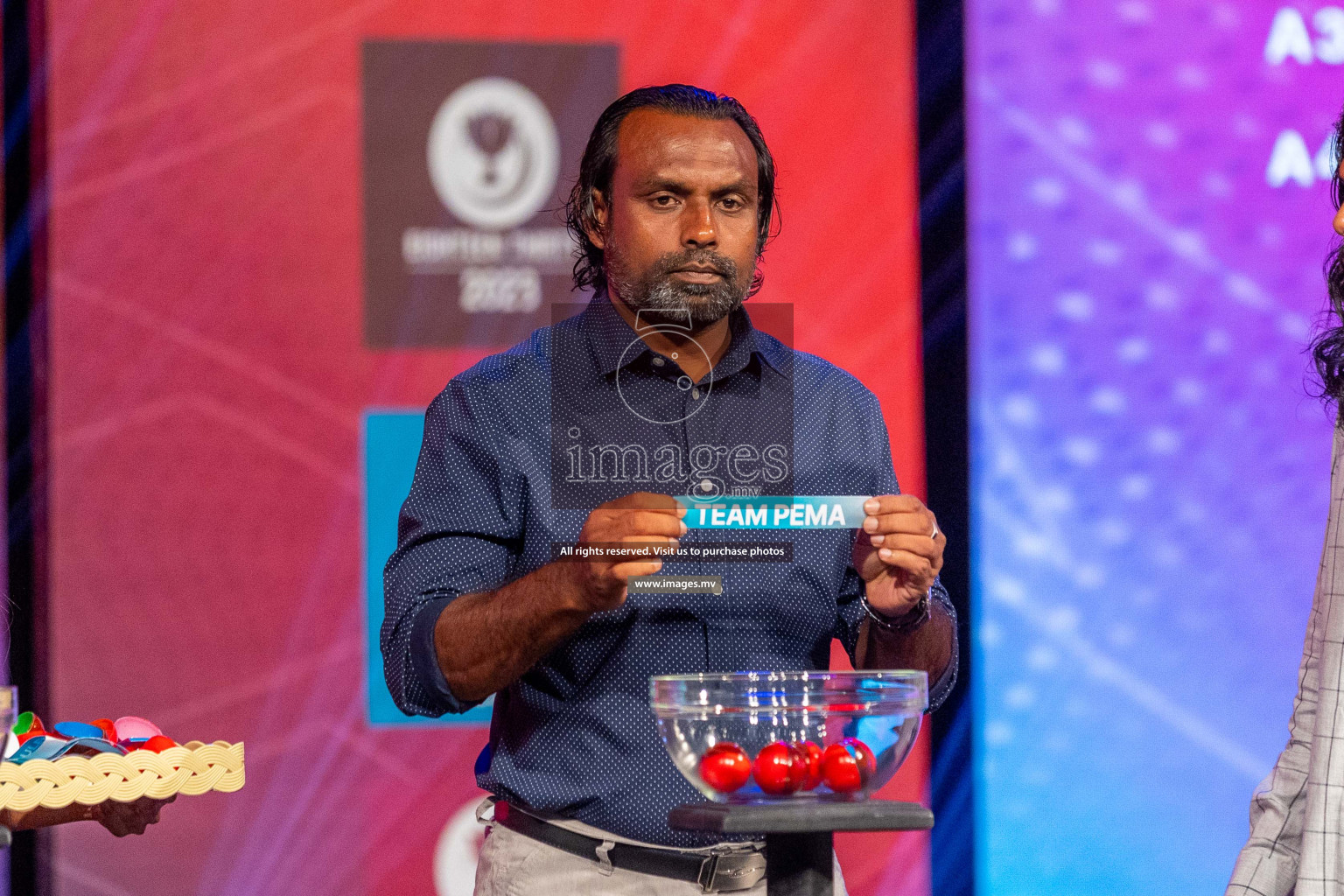 Draw ceremony of Club Maldives 2023 was held on Thursday, 6th July 2023 at PSM Studio in Male', Maldives.  Photos: Ismail Thoriq / images.mv