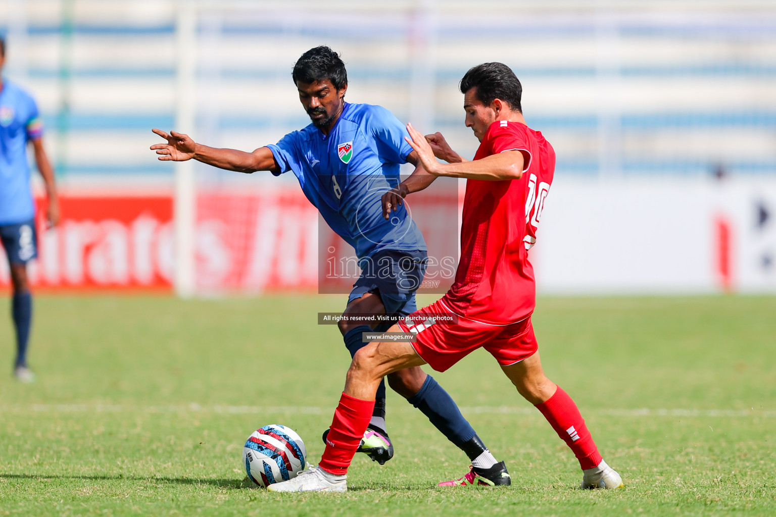 Lebanon vs Maldives in SAFF Championship 2023 held in Sree Kanteerava Stadium, Bengaluru, India, on Tuesday, 28th June 2023. Photos: Nausham Waheed, Hassan Simah / images.mv