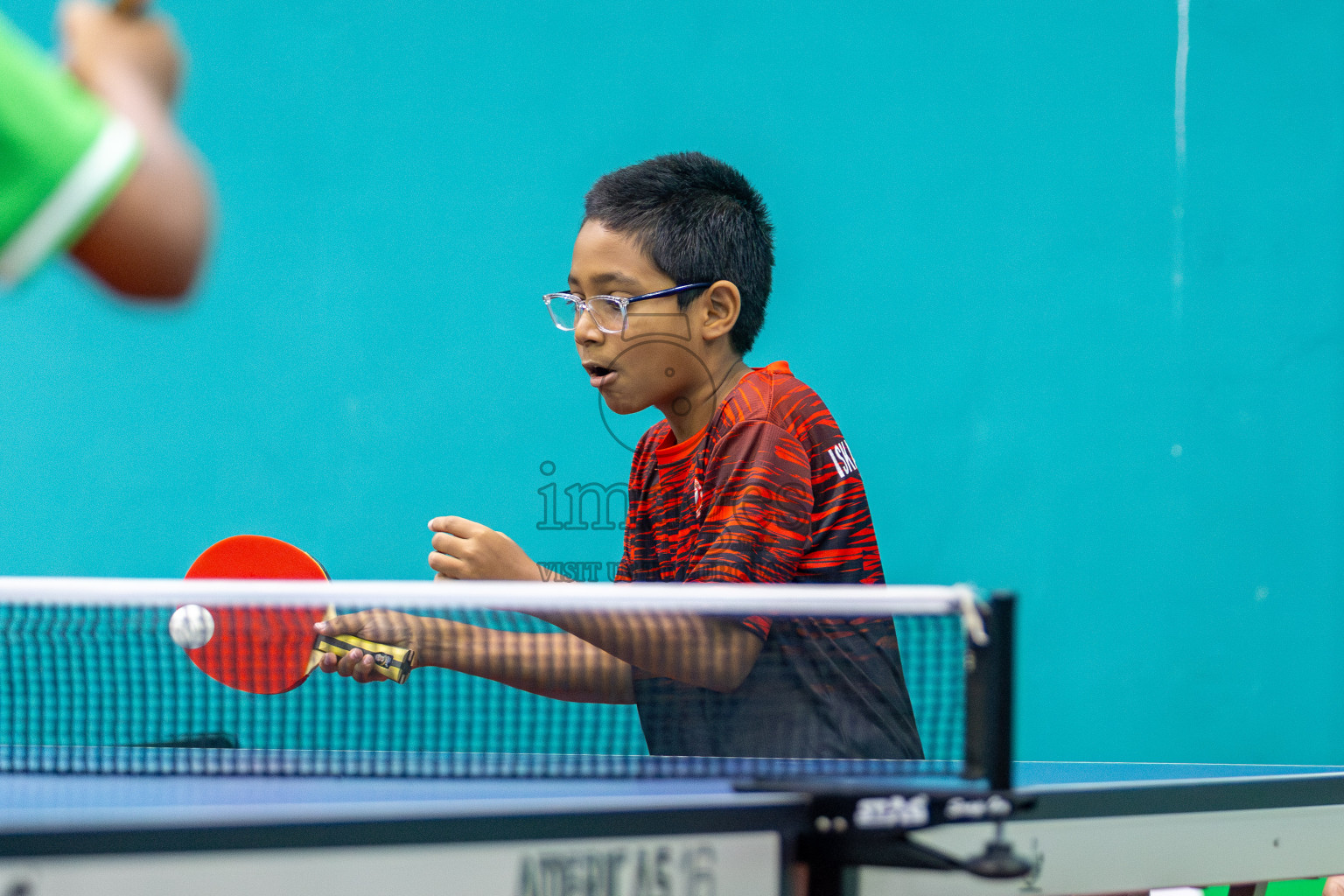 Day 3 of Interschool Table Tennis Tournament 2025 held at Male' TT Hall, Male', Maldives on Saturday, 17th May 2025. Photos By: Mohamed Mahfooz Moosa / images.mv