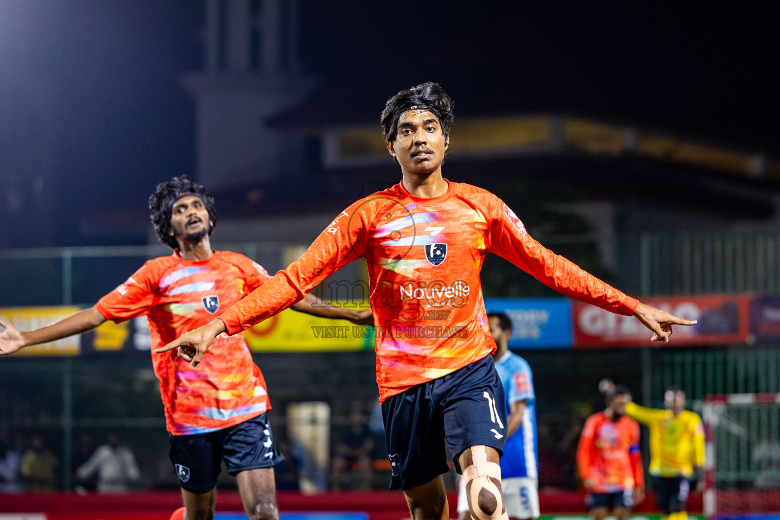 SH Milandhoo vs SH Kanditheemu in zone round on Day 32 of Golden Futsal Challenge 2025 was held on Wednesday , 5th February 2025, in Hulhumale', Maldives. Photos: Nausham Waheed / images.mv