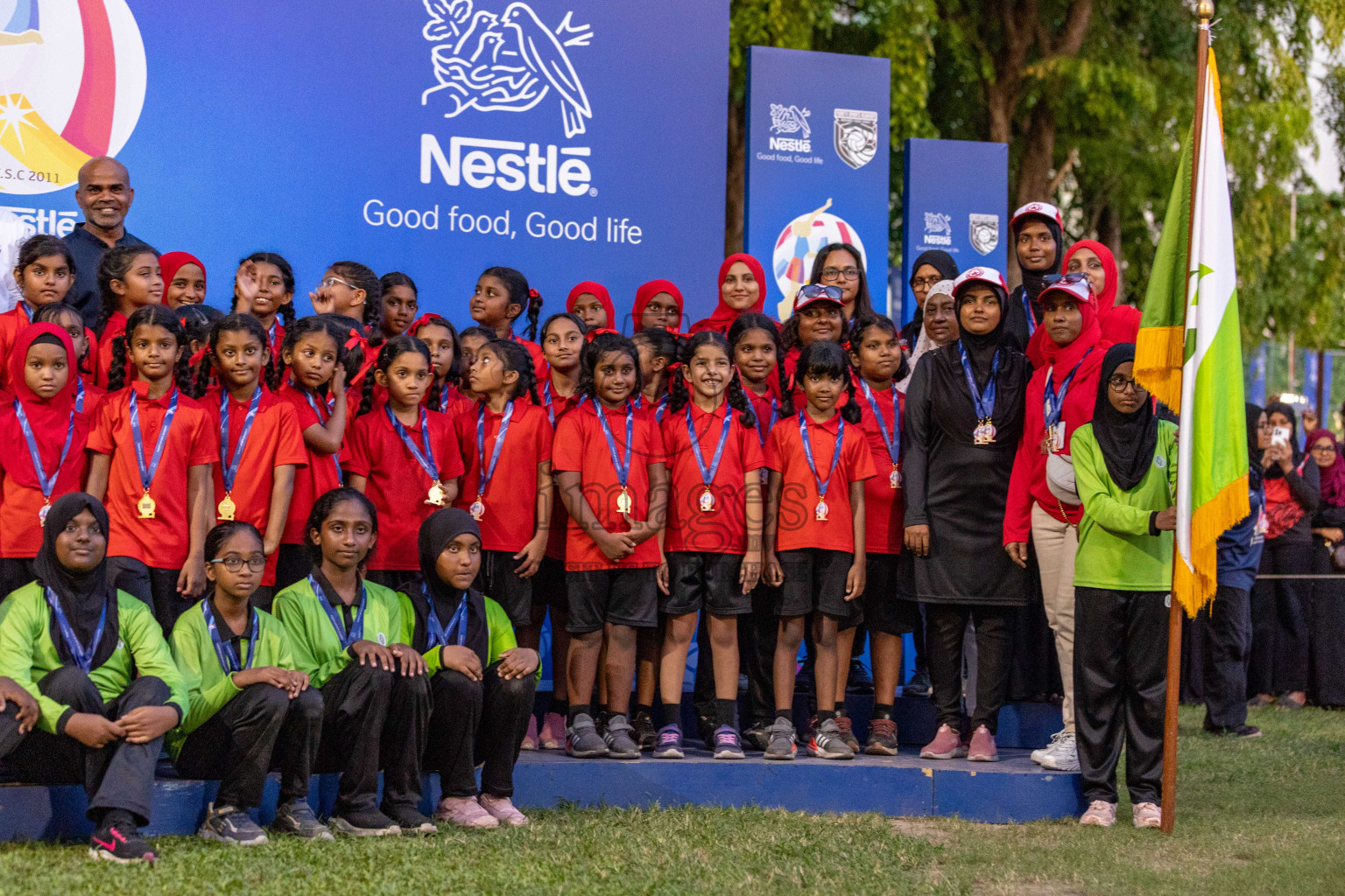 Day 3 of Nestle' Kids Netball Fest 2023 held in Henveyru Stadium, Male', Maldives on Saturday, 2nd December 2023.
Photos: Ismail Thoriq / images.mv