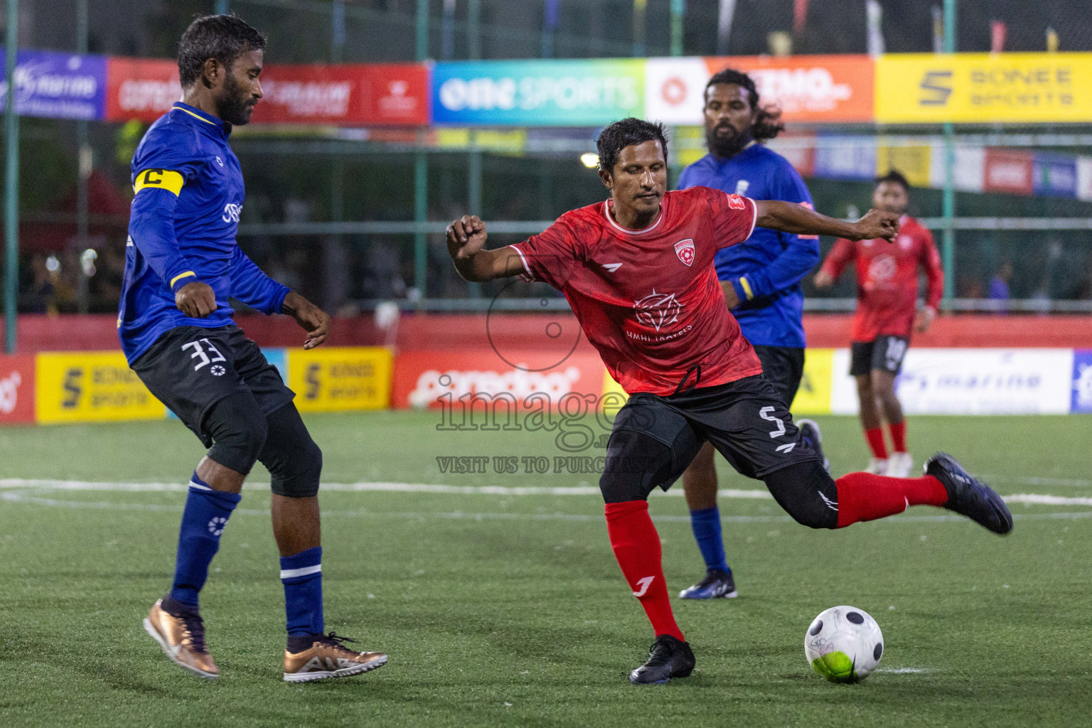 ADh Omadhoo vs ADh Mahibadhoo in Day 4 of Golden Futsal Challenge 2024 was held on Thursday, 18th January 2024, in Hulhumale', Maldives Photos: Nausham Waheed / images.mv