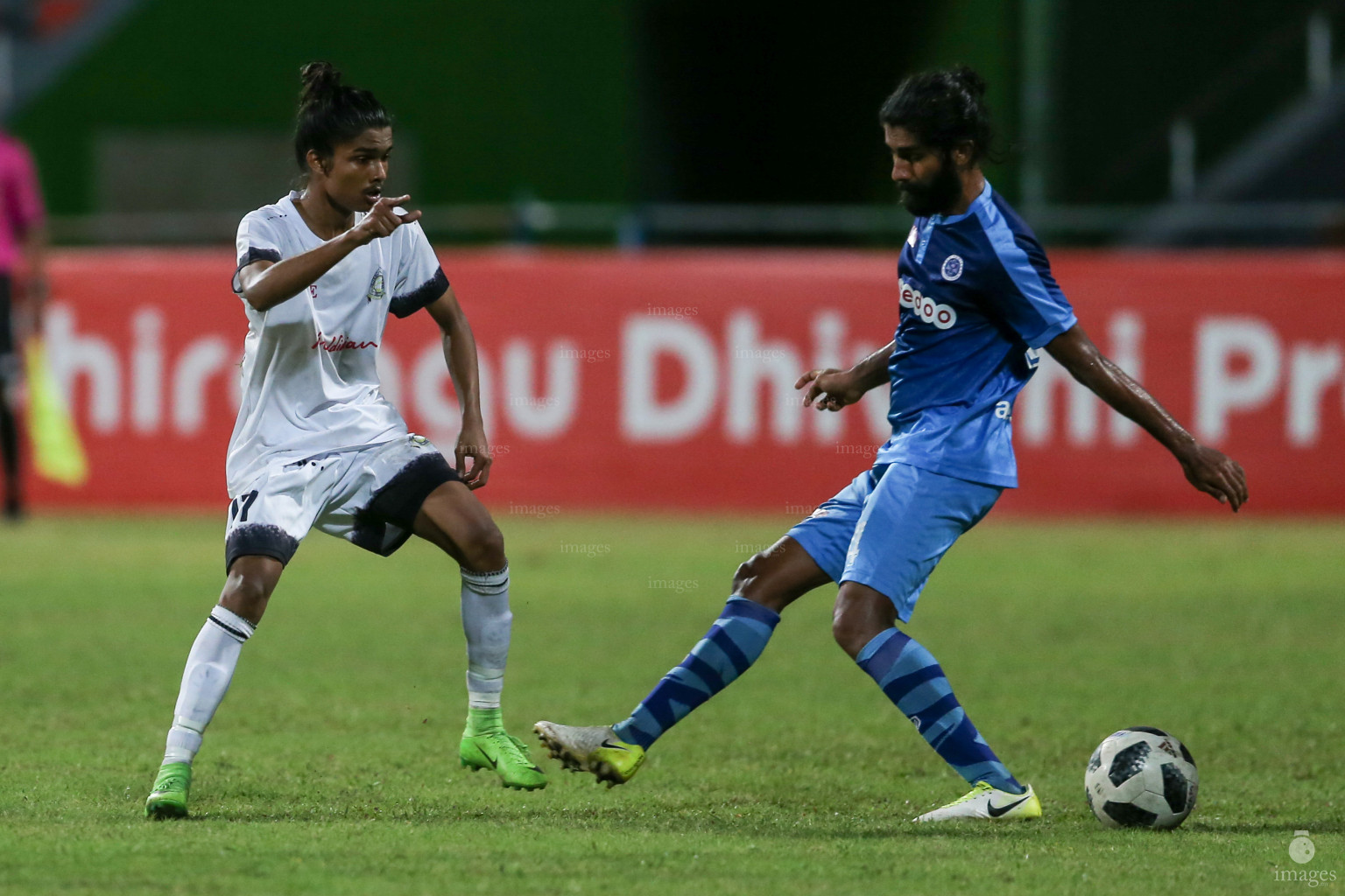 Dhiraagu Dhivehi Premier League 2018 - New Radiant SC vs Green Streets in Male, Maldives, Thursday November 22, 2018. (Images.mv Photo/Suadh Abdul Sattar)