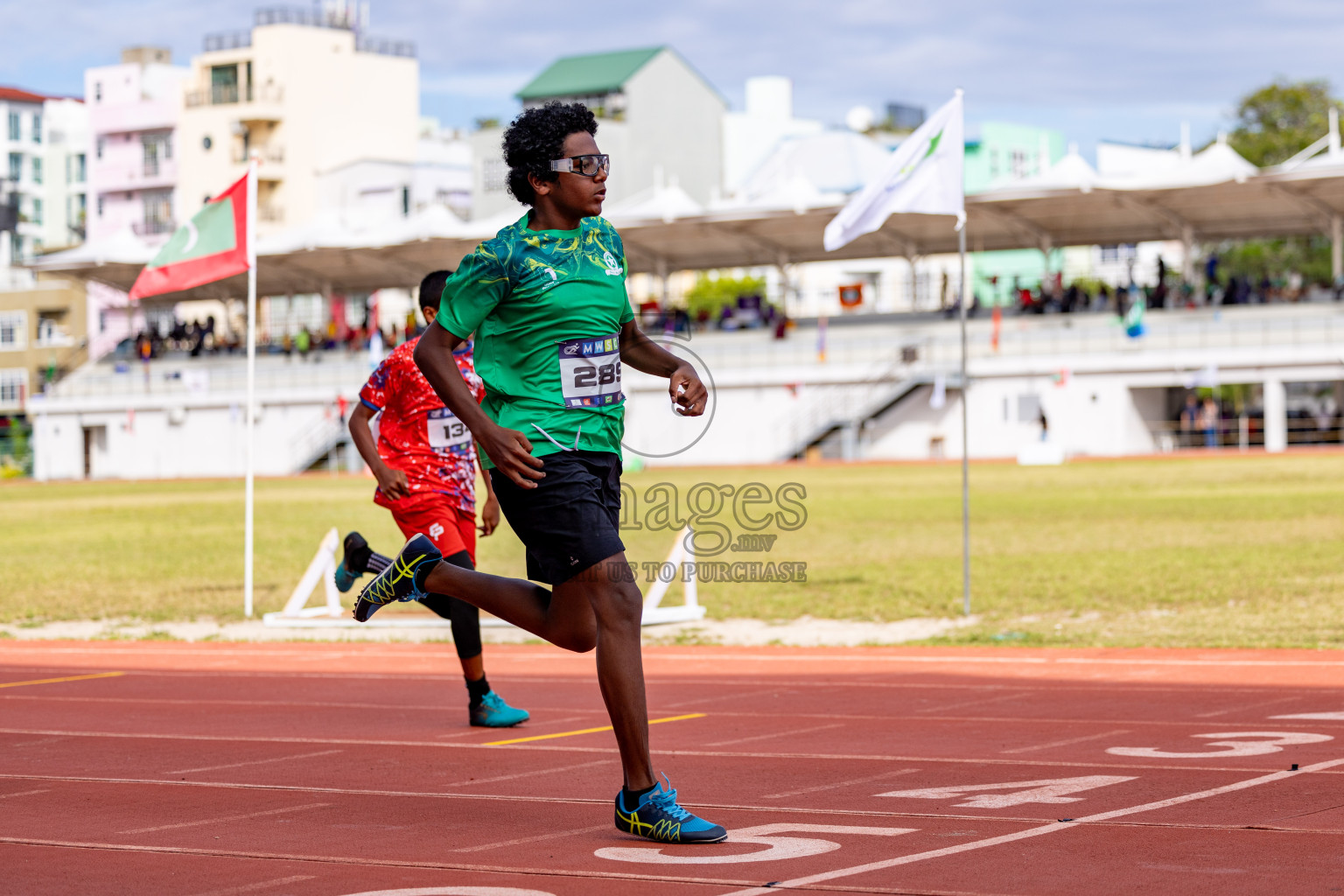 Day 2 of MWSC Interschool Athletics Championships 2024 held in Hulhumale Running Track, Hulhumale, Maldives on Sunday, 10th November 2024. 
Photos by: Hassan Simah / Images.mv