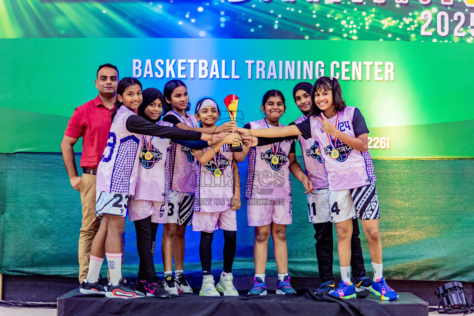 Day 3 of Milo 5 x 5 Junior Challenge 2025 - Basketball tournament held in Basketball Training Center, Male', Maldives on Saturday, 11th October 2025. Photos by: Nausham Waheed, Areef Adam / Images.mv