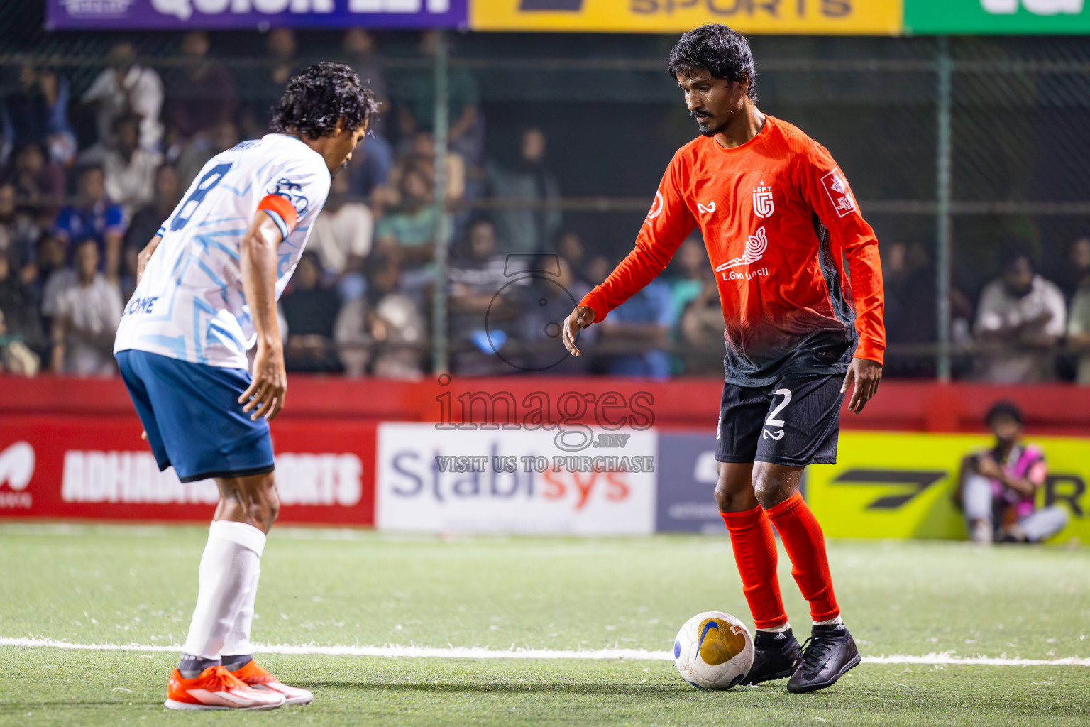 L Gan vs L Maabaidhoo in Day 14 of Golden Futsal Challenge 2025 was held on Saturday, 18th January 2025, in Hulhumale', Maldives. Photos: Ismail Thoriq / images.mv