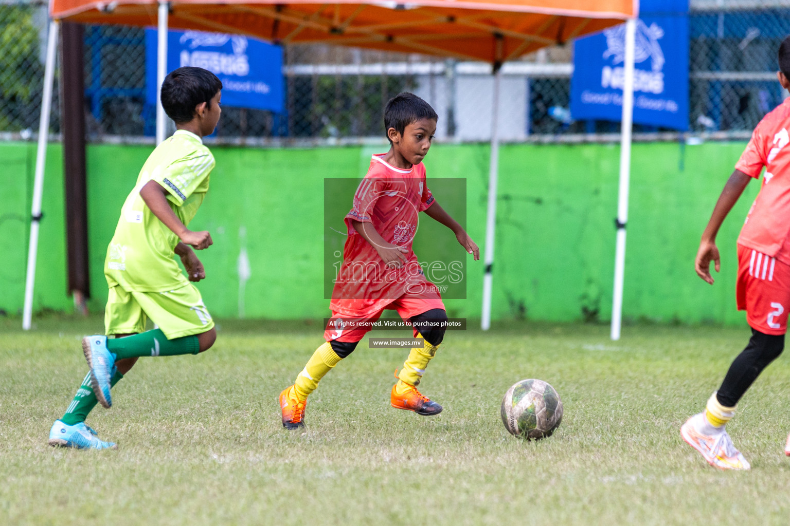 Day 3 of Nestle Kids Football Fiesta, held in Henveyru Football Stadium, Male', Maldives on Friday, 13th October 2023 Photos: Hassan Simah, Ismail Thoriq, Mohamed Mahfooz Moosa, Nausham Waheed / images.mv