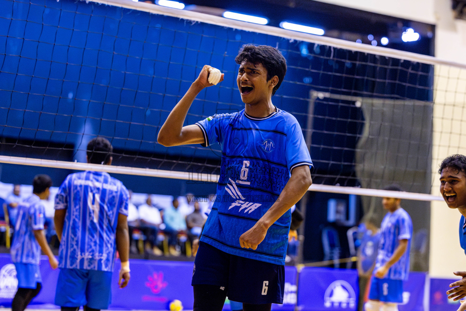 Finals of Interschool Volleyball Tournament 2024 was held in Social Center at Male', Maldives on Friday, 6th December 2024. Photos: Nausham Waheed / images.mv