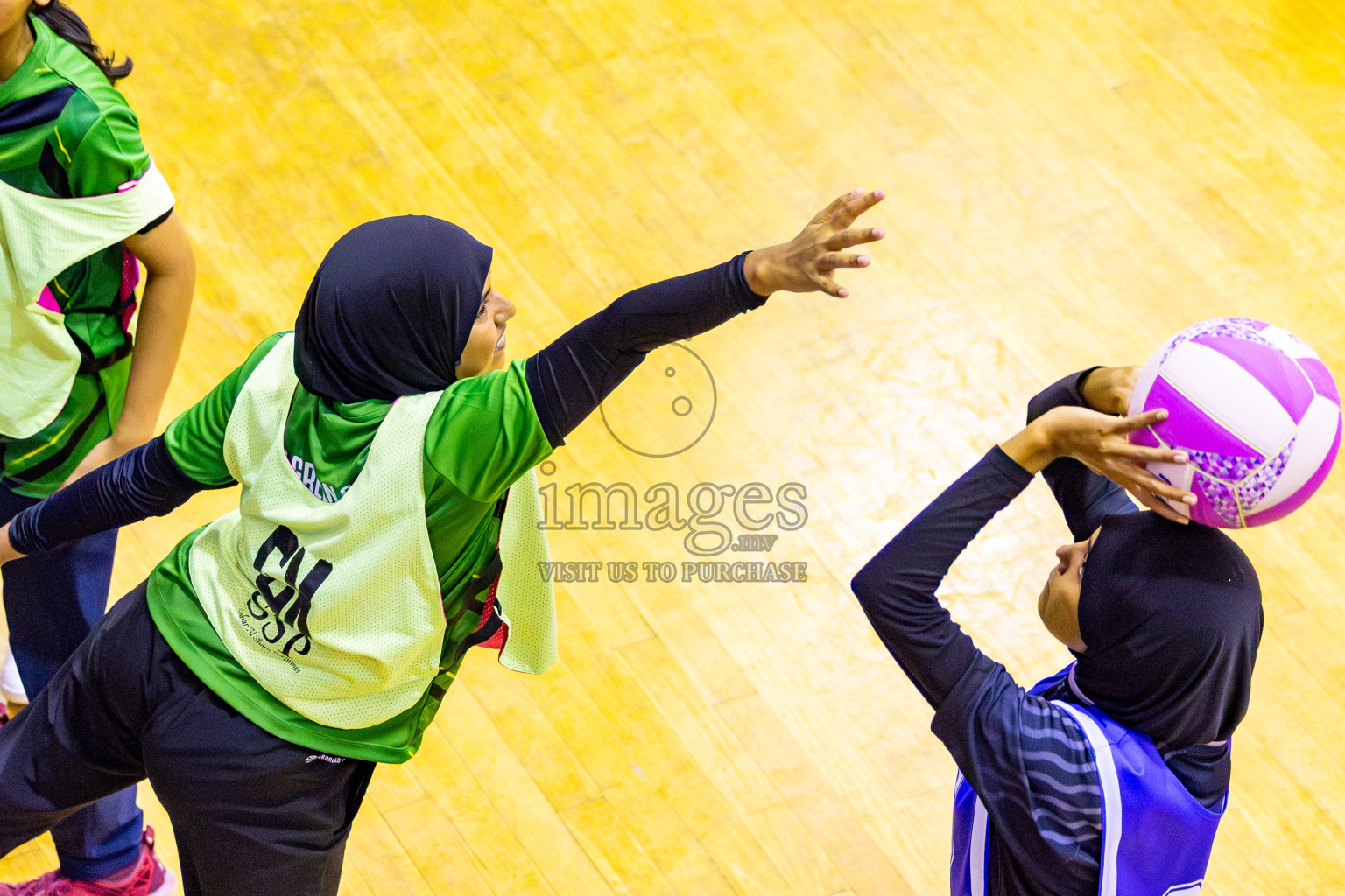 C Green Streets vs SC Shinning Star in Day 5 of 24th Milo Netball Association Championship held in Social Center at Male', Maldives on Friday, 5th September 2025. Photos: Nausham Waheed / images.mv