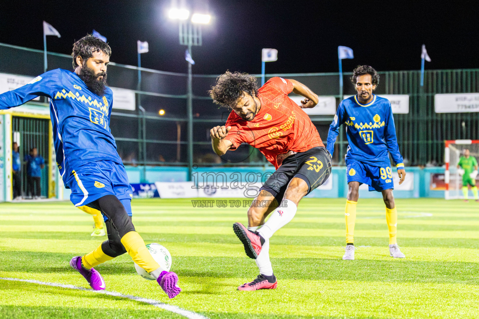 J Kovi Goani vs Fools SC in Day 2 of Laamehi Dhiggaru Ekuveri Futsal Challenge 2025 was held on Friday, 25th July 2025, at Dhiggaru Futsal Ground, Dhiggaru, Maldives Photos: Areef Adam / images.mv