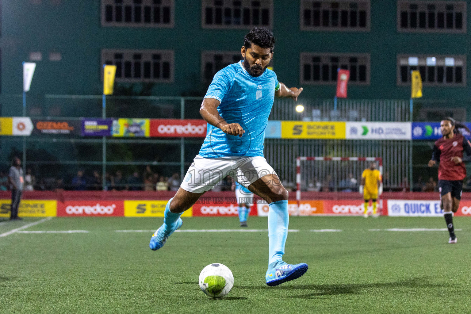 Th Buruni vs Th Omadhoo in Day 15 of Golden Futsal Challenge 2024 was held on Monday, 29th January 2024, in Hulhumale', Maldives Photos: Nausham Waheed / images.mv