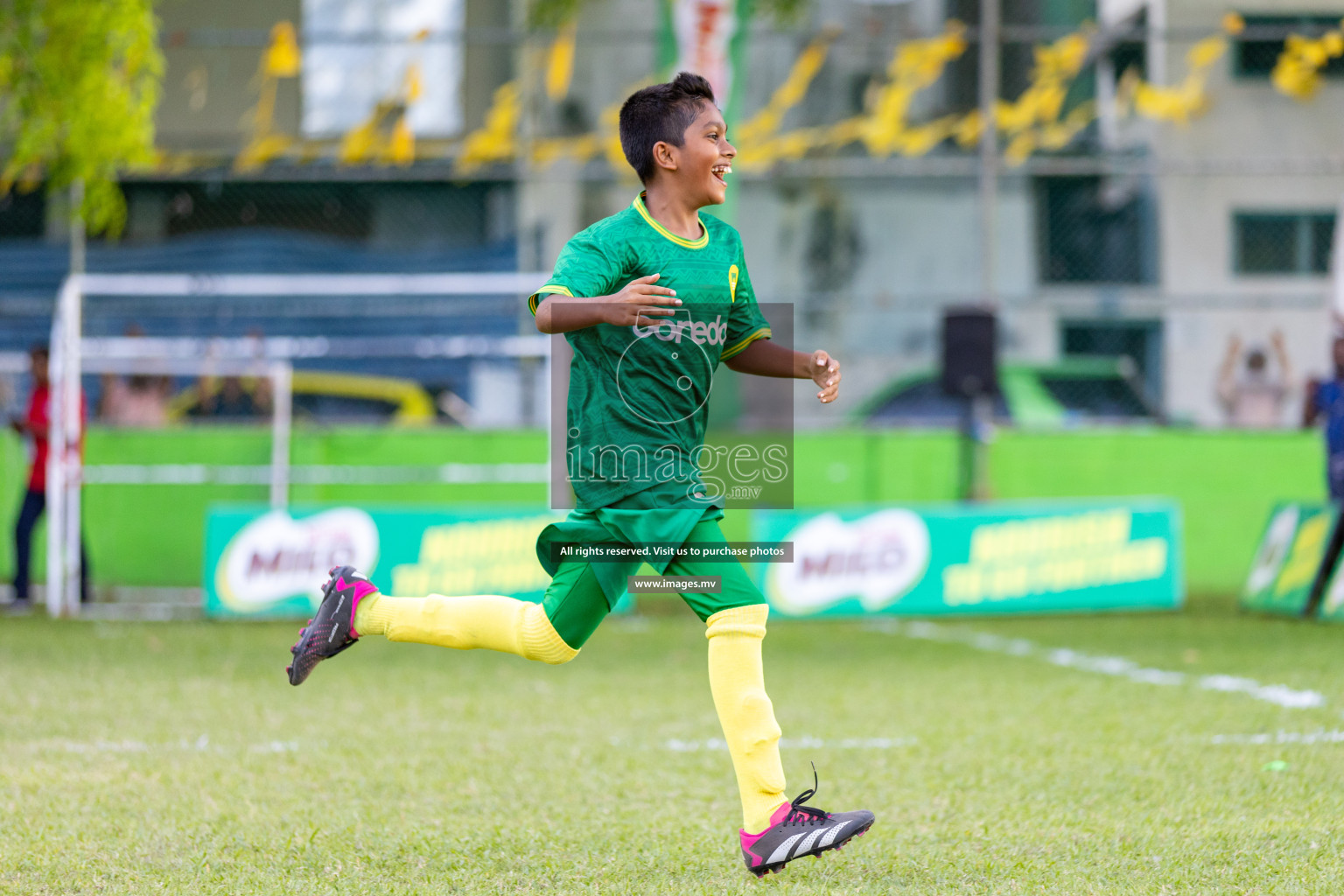 Day 2 of MILO Academy Championship 2023 (U12) was held in Henveiru Football Grounds, Male', Maldives, on Saturday, 19th August 2023. Photos: Nausham Waheedh / images.mv