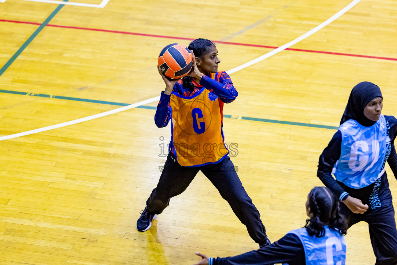 Day 6 of 25th Inter-School Netball Tournament was held in Social Center at Male', Maldives on Thursday, 15th August 2024. Photos: Nausham Waheed / images.mv