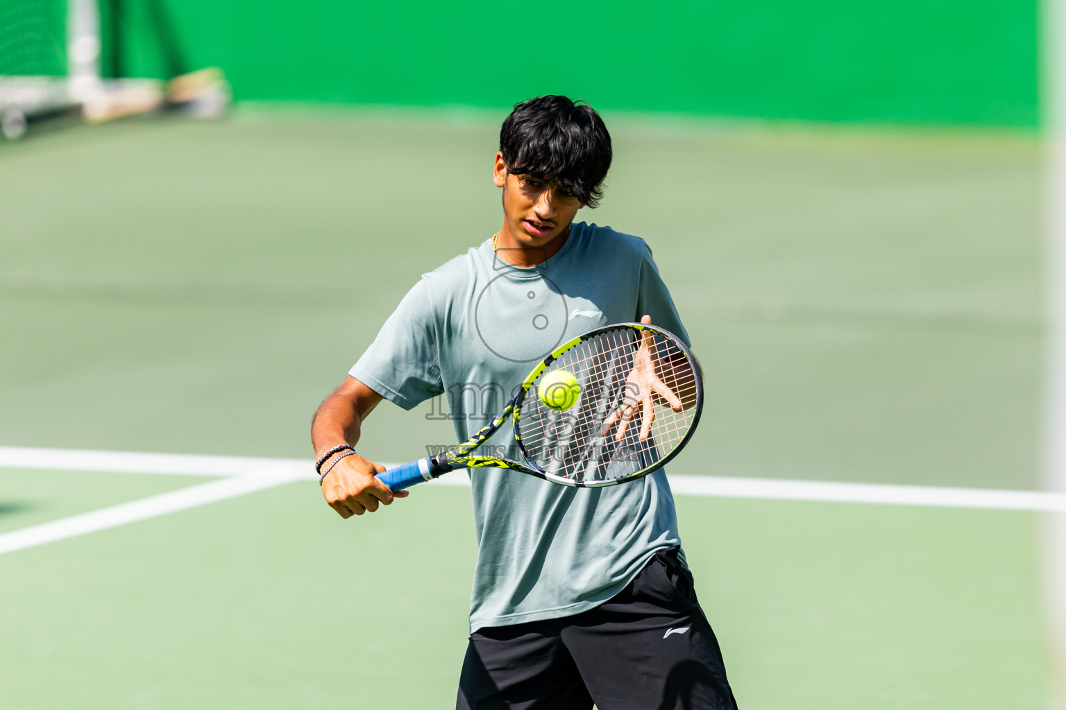 Day 1 of ATF Maldives Junior Open Tennis was held in Male' Tennis Court, Male', Maldives on Monday, 9th December 2024. Photos: Nausham Waheed / images.mv