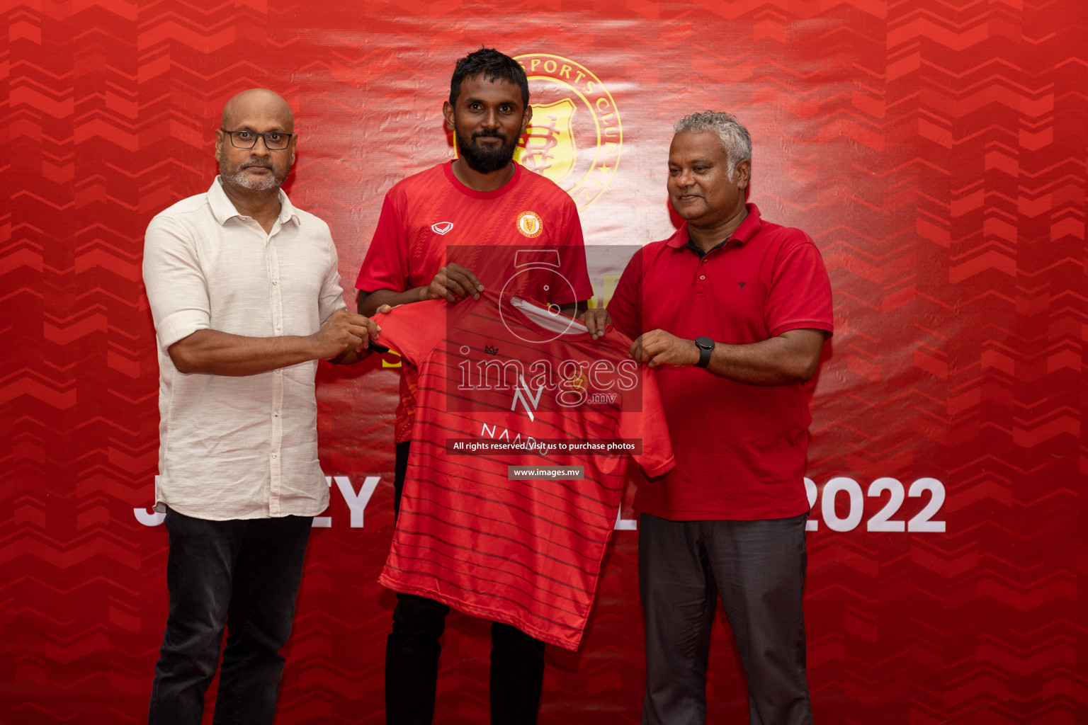 Victory Sports Club Jersey Unveiling 2022 on 14th July 2022, held in Jamaaludheen School Hall, Male', Maldives  Photos: Hassan Simah / Images.mv