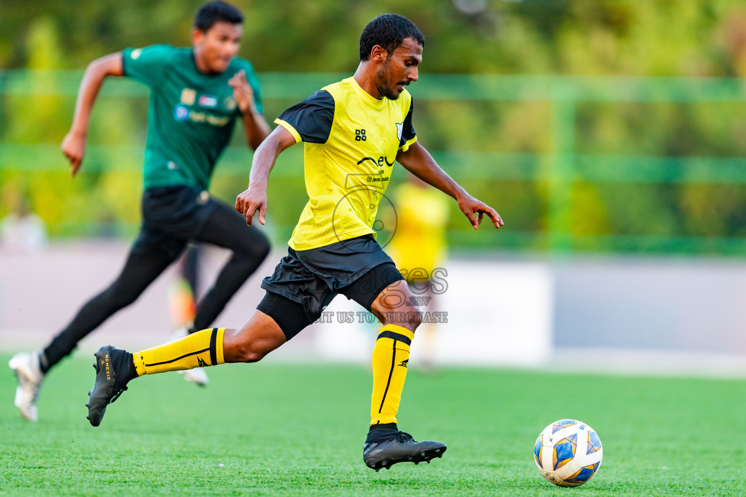 Baburu SC vs Kanmathi Juniors from Manadhoo Council Cup 2024 in N Manadhoo Maldives on Friday, 23rd February 2023. Photos: Nausham Waheed / images.mv