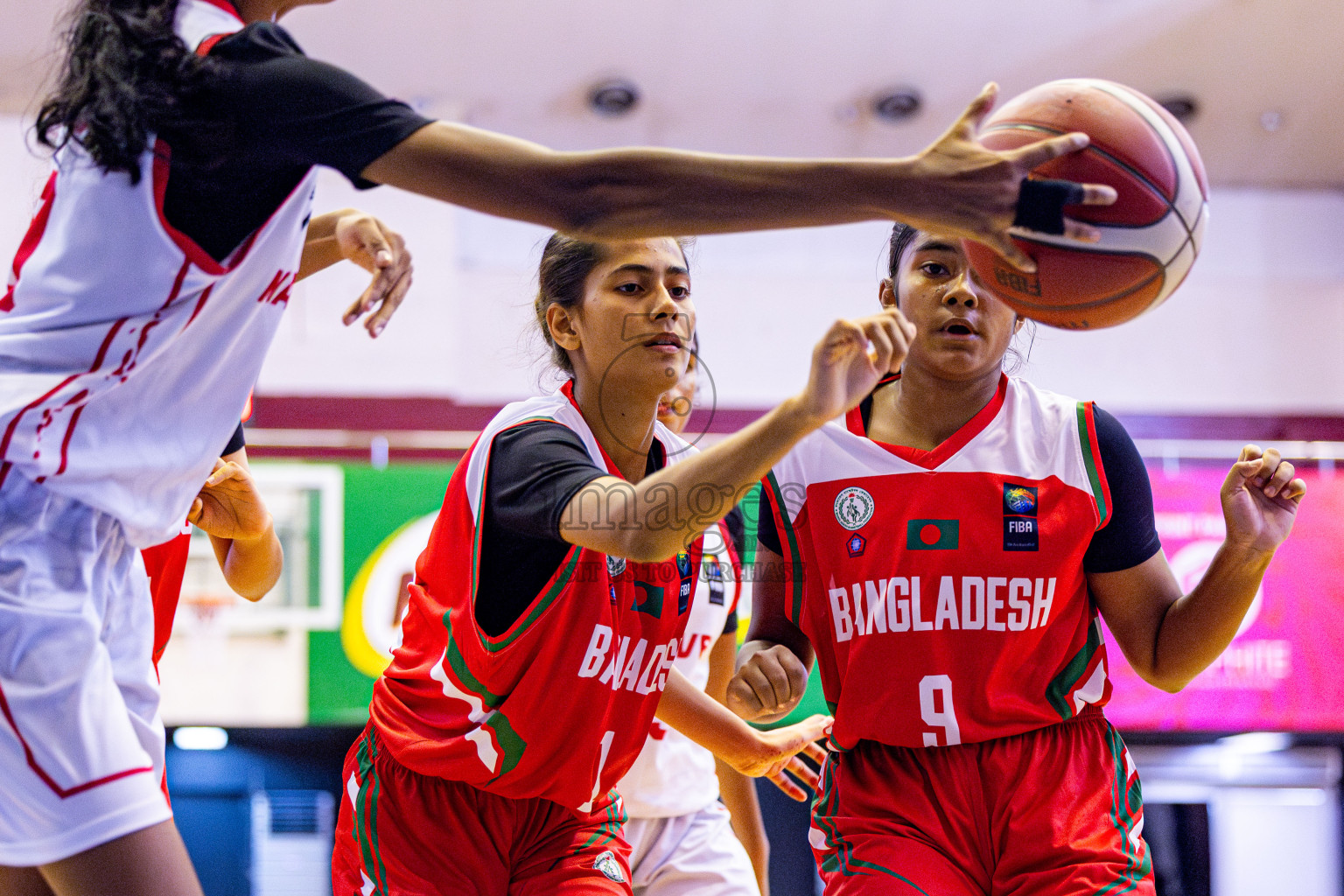 Maldives vs Bangladesh in Day 4 of Under 16 Woman's Asian Cup SABA Qualifiers 2025 was held in Social Center, Male', Maldives on Sunday, 15th June 2025. Photos: Nausham Waheed / images.mv