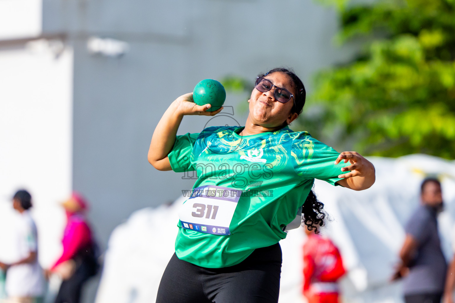 Day 3 of MWSC Interschool Athletics Championships 2024 held in Hulhumale Running Track, Hulhumale, Maldives on Monday, 11th November 2024. Photos by:  Nausham Waheed / Images.mv