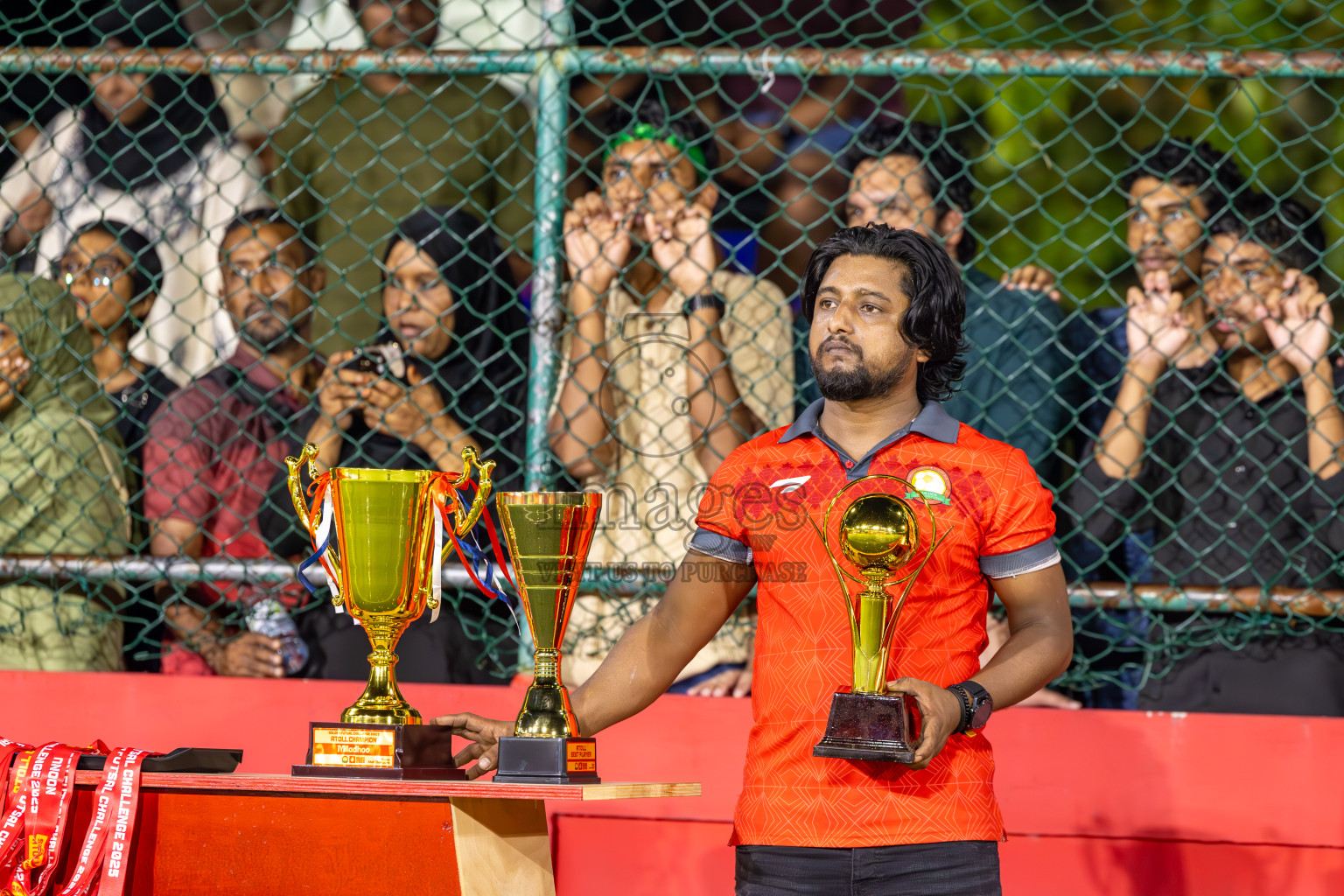 N Holhudhoo vs N Miladhoo in Noonu Atoll Final in Day 24 of Golden Futsal Challenge 2025 was held on Tuesday , 28th January 2025, in Hulhumale', Maldives. Photos: Ismail Thoriq / images.mv