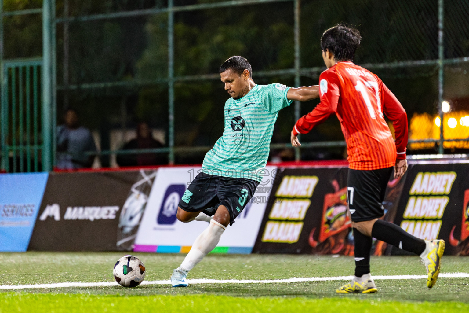 DHARUMAVANTHA vs FINANCE RC in Club Maldives Classic 2024 held in Rehendi Futsal Ground, Hulhumale', Maldives on Tuesday, 10th September 2024. 
Photos: Mohamed Mahfooz Moosa / images.mv