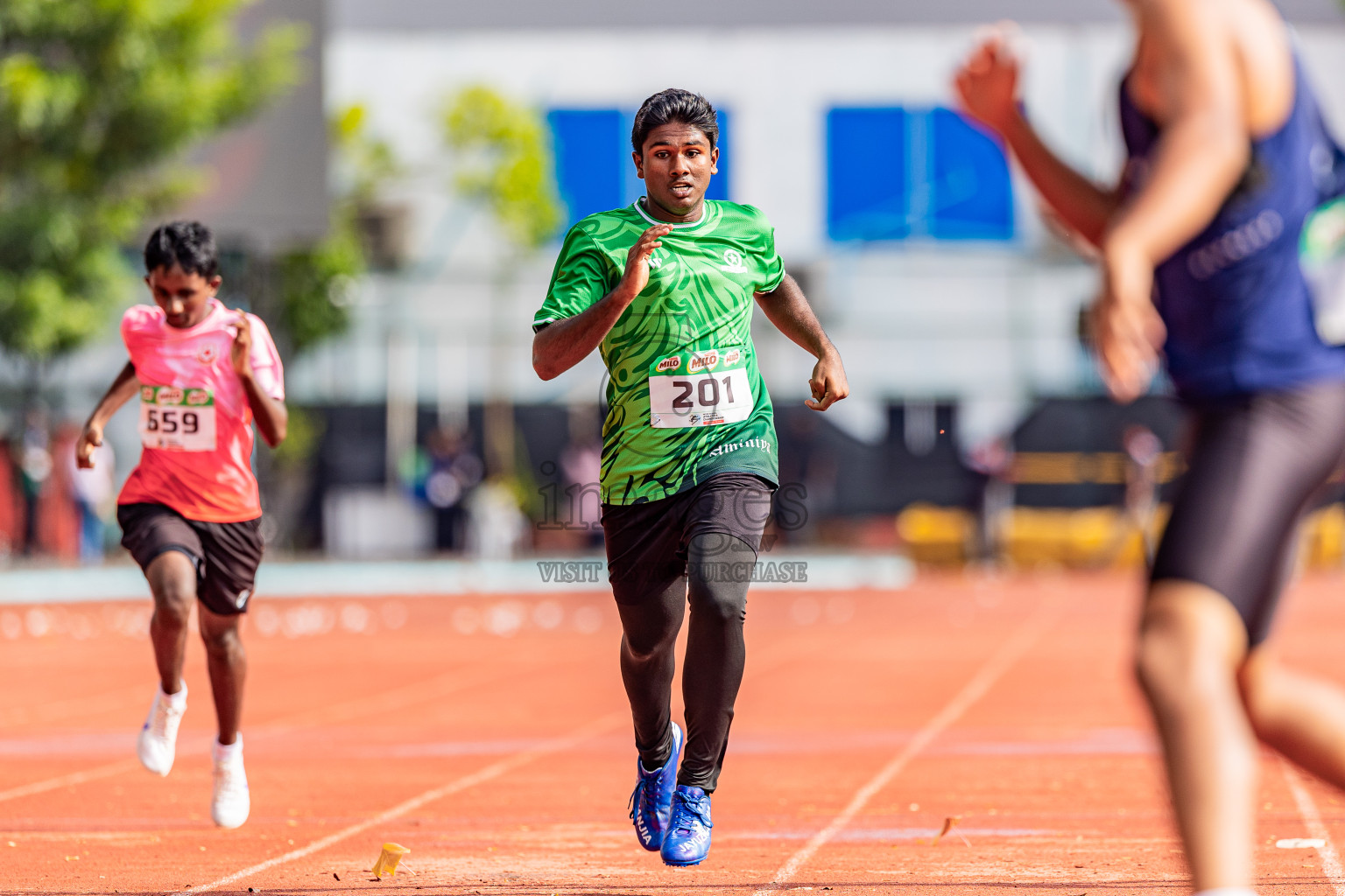 Day 4 of Inter-school Athletics Championship 2025 held in Ekuveni Synthetic Track, Male', Maldives on Thursday, 09th October 2025. Photos by: Areef Adam / Images.mv