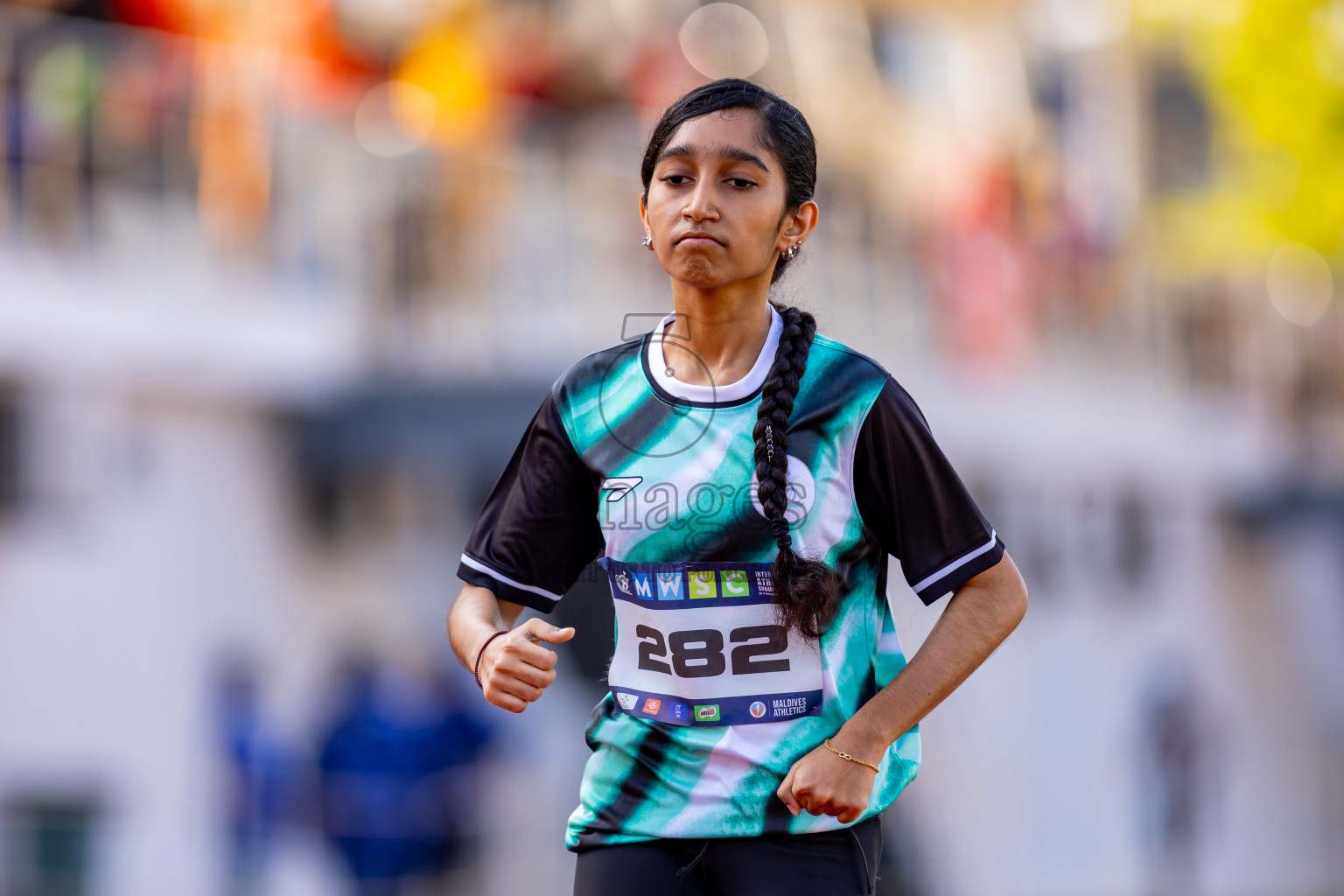 Day 6 of MWSC Interschool Athletics Championships 2024 held in Hulhumale Running Track, Hulhumale, Maldives on Thursday, 14th November 2024. Photos by: Nausham Waheed / Images.mv