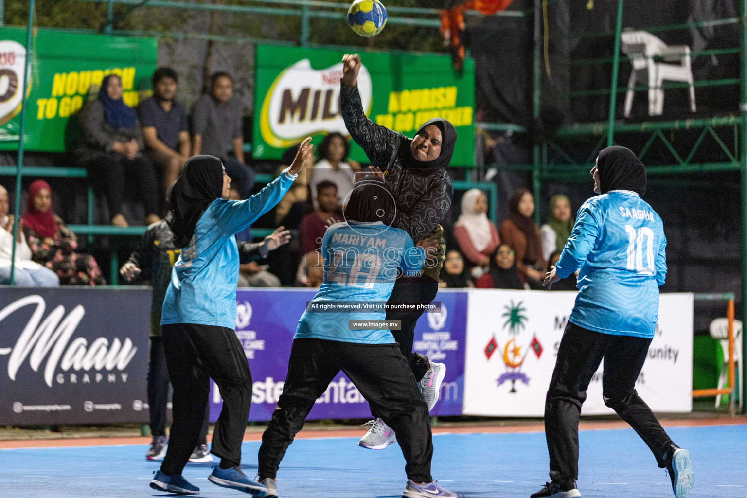 Day 5 of 7th Inter-Office/Company Handball Tournament 2023, held in Handball ground, Male', Maldives on Tuesday, 19th September 2023 Photos: Nausham Waheed/ Images.mv