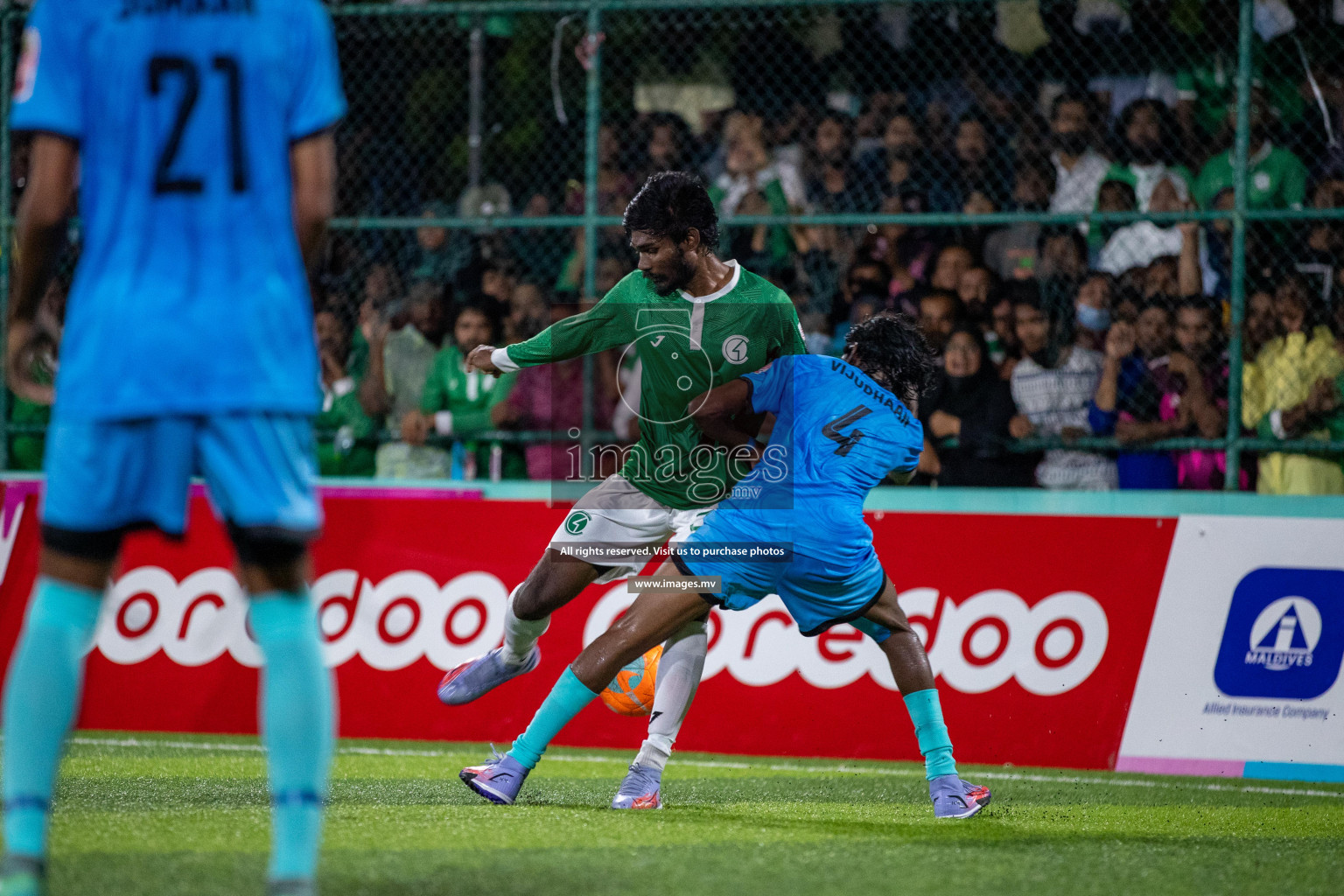 Team FSM vs Club HDC in the Quarter Finals of Club Maldives 2021 held at Hulhumale;, on 12th December 2021 Photos: Ismail Thoriq / images.mv