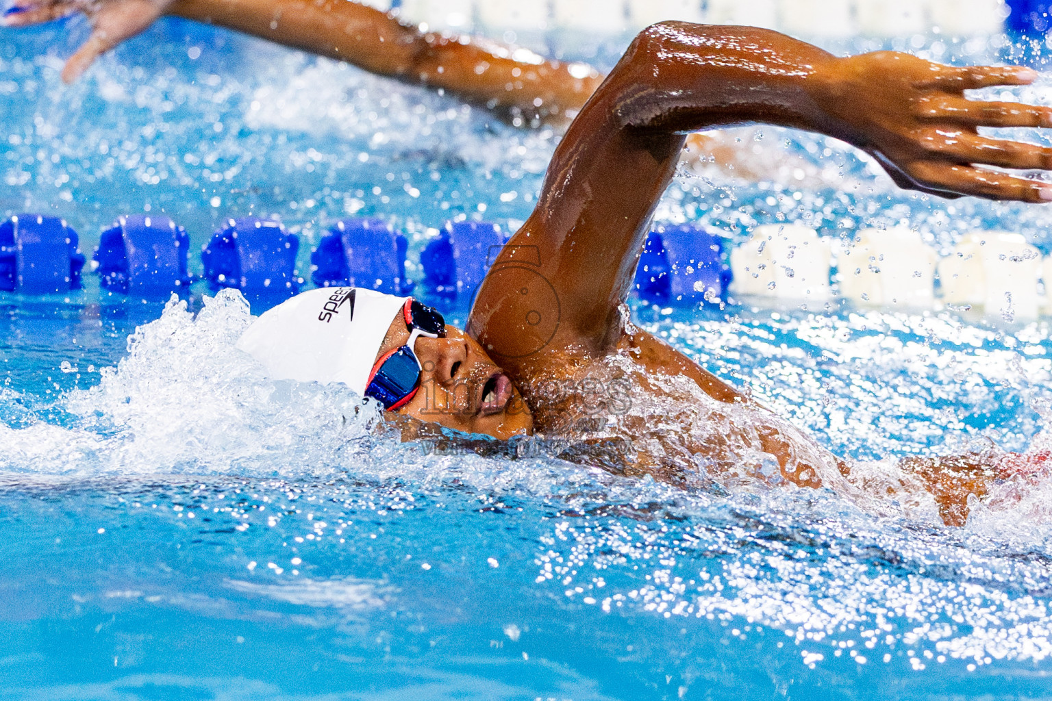 Day 3 of National Swimming Competition 2024 held in Hulhumale', Maldives on Sunday, 15th December 2024. Photos: Nausham Waheed/ images.mv