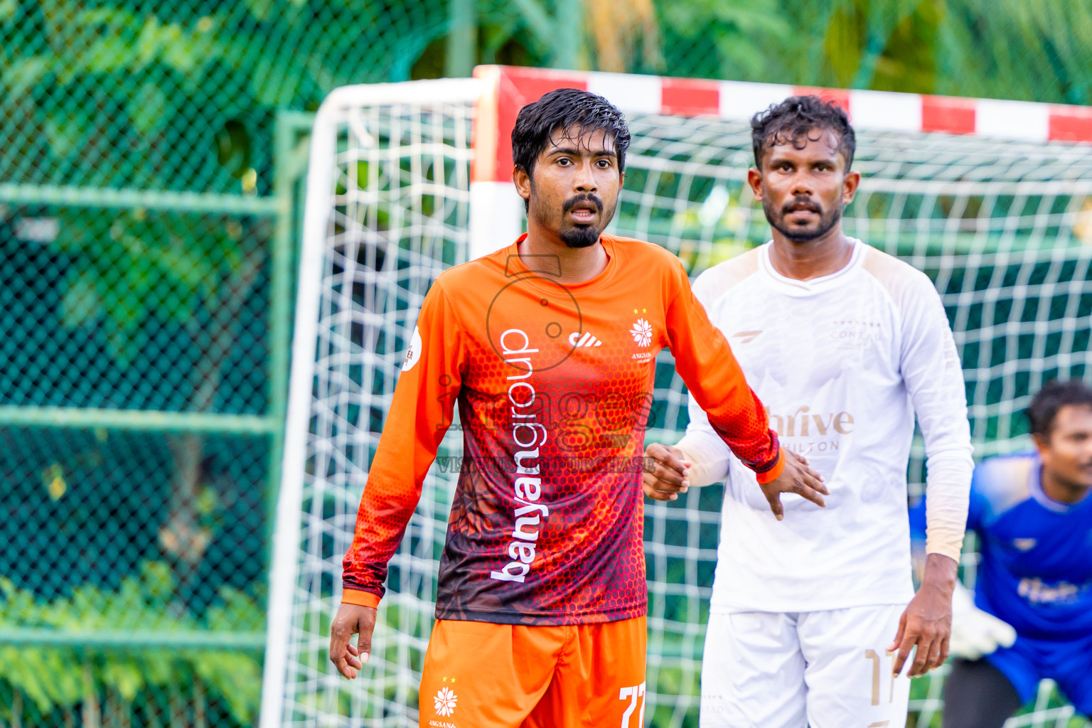 Ari Zone vs Dhaalu Zone in the Leg 1 of Resort Super League 2025 was held on Thursday, 3rd July 2025 in Conrad Maldives Rangali Island, Alif Dhaalu Atoll, Maldives. Photos: Nausham Waheed / images.mv