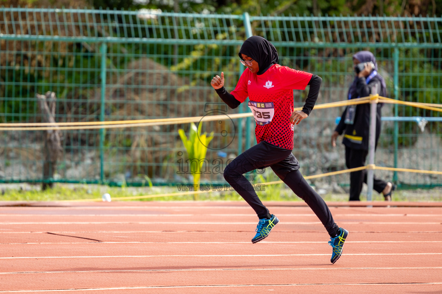 Day 2 of MWSC Interschool Athletics Championships 2024 held in Hulhumale Running Track, Hulhumale, Maldives on Sunday, 10th November 2024. 
Photos by:  Hassan Simah / Images.mv