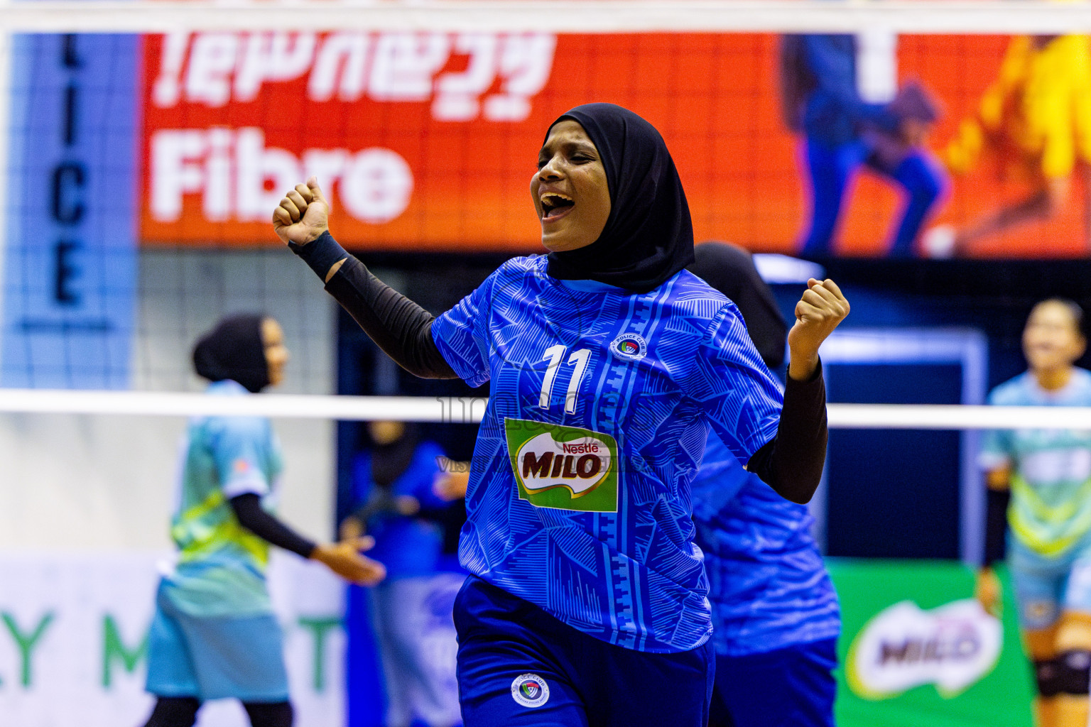 Police Club vs Club Wamco in the Final of Women's Division of National Volleyball Championship 2025 held in Male', Maldives on Sunday, 4th May 2025 at Social Center Indoor Hall Photos By: Nausham Waheed / images.mv