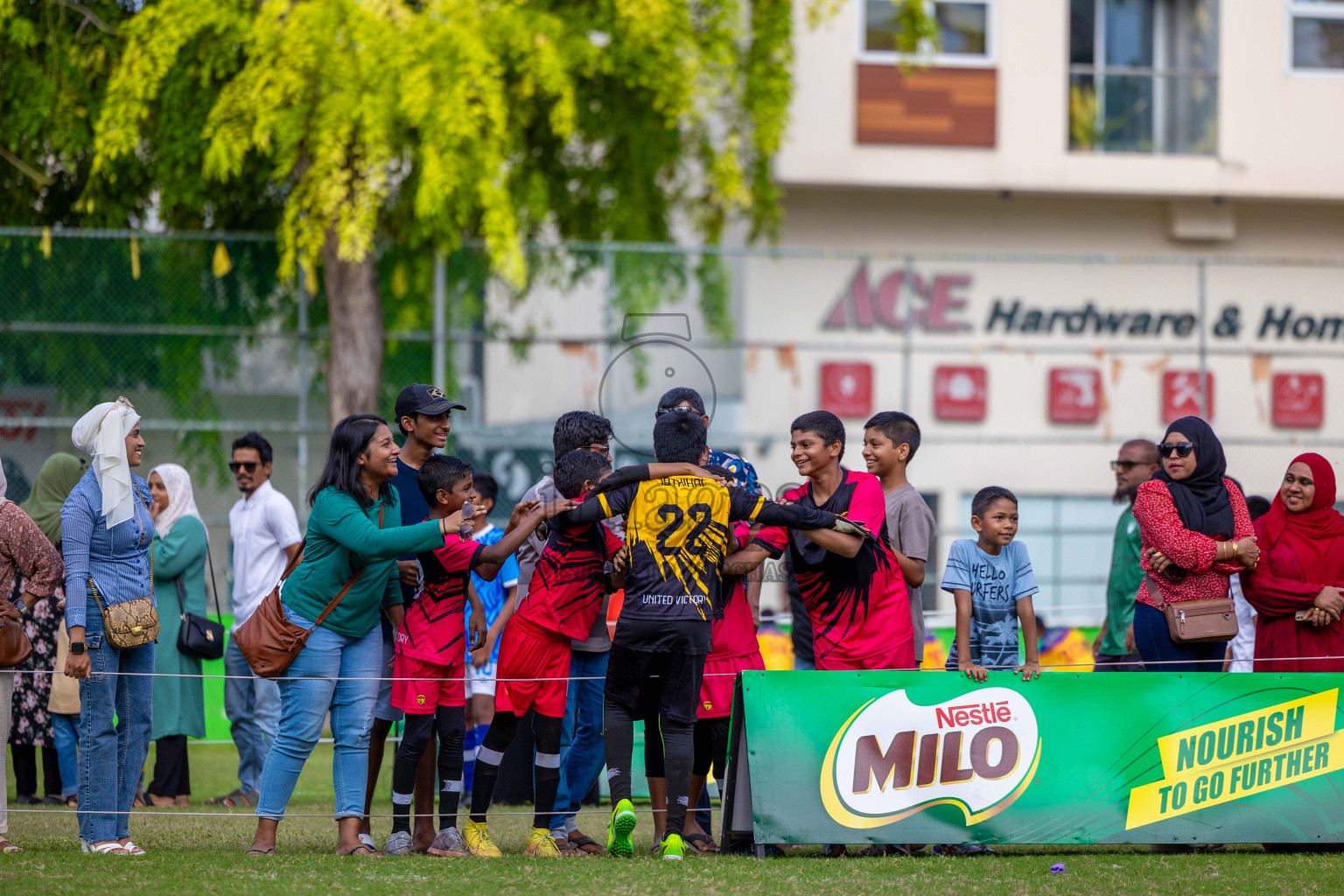 Day 1 of MILO Academy Championship 2024 - U12 was held at Henveiru Grounds in Male', Maldives on Thursday, 4th July 2024. Photos: Shuu Abdul Sattar / images.mv