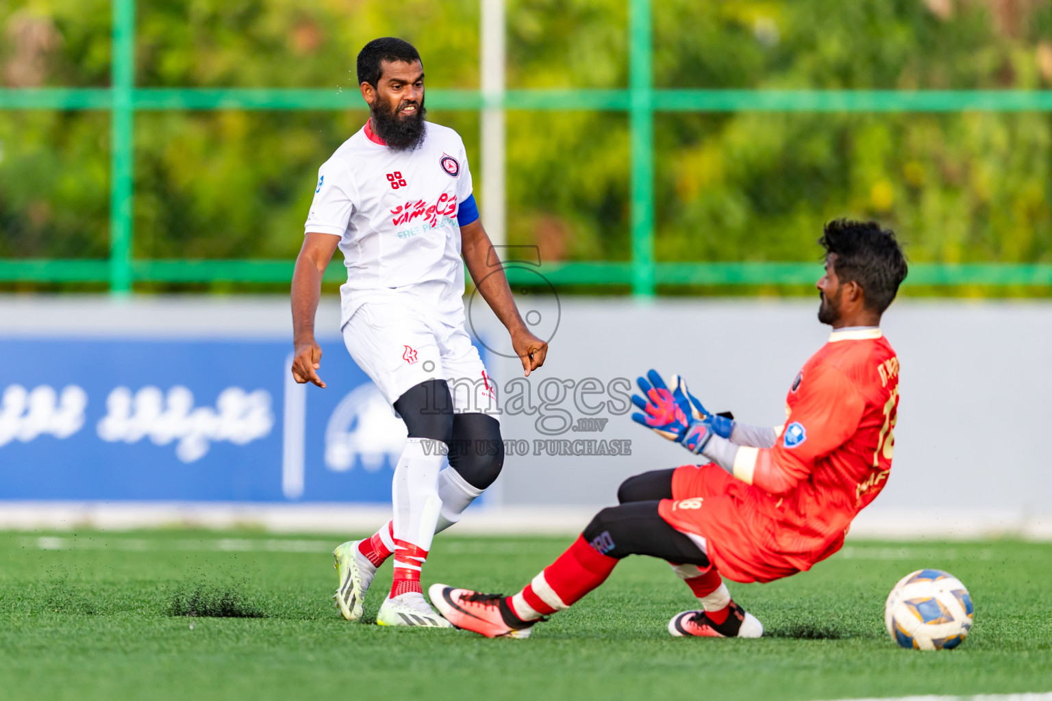 Furious FC vs JT Sports from Manadhoo Council Cup 2024 in N Manadhoo Maldives on Saturday, 24th February 2023. Photos: Nausham Waheed / images.mv