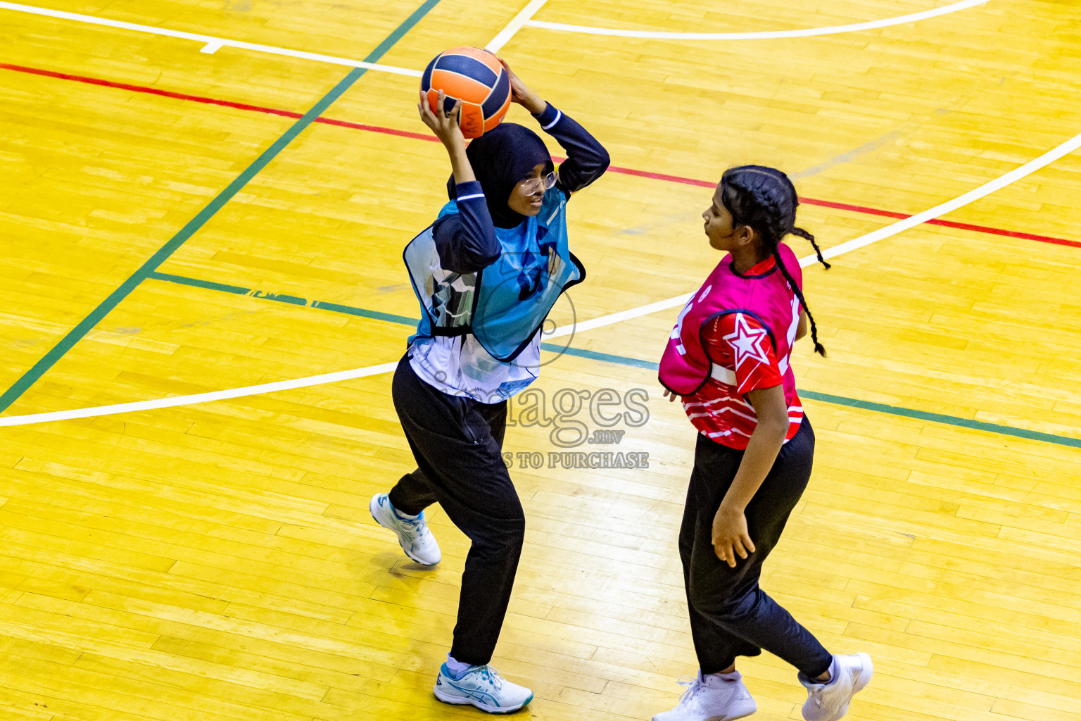 Day 14 of 25th Inter-School Netball Tournament was held in Social Center at Male', Maldives on Sunday, 25th August 2024. Photos: Nausham Waheed / images.mv