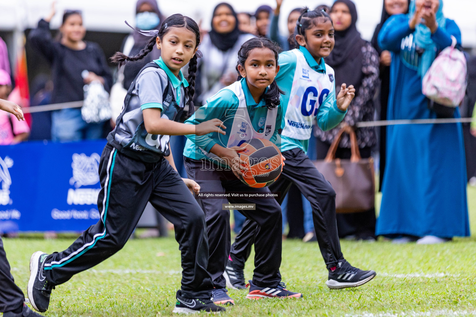 Day 1 of Nestle' Kids Netball Fiesta 2023 held in Henveyru Stadium, Male', Maldives on Thursday, 30th November 2023. Photos by Nausham Waheed / Images.mv